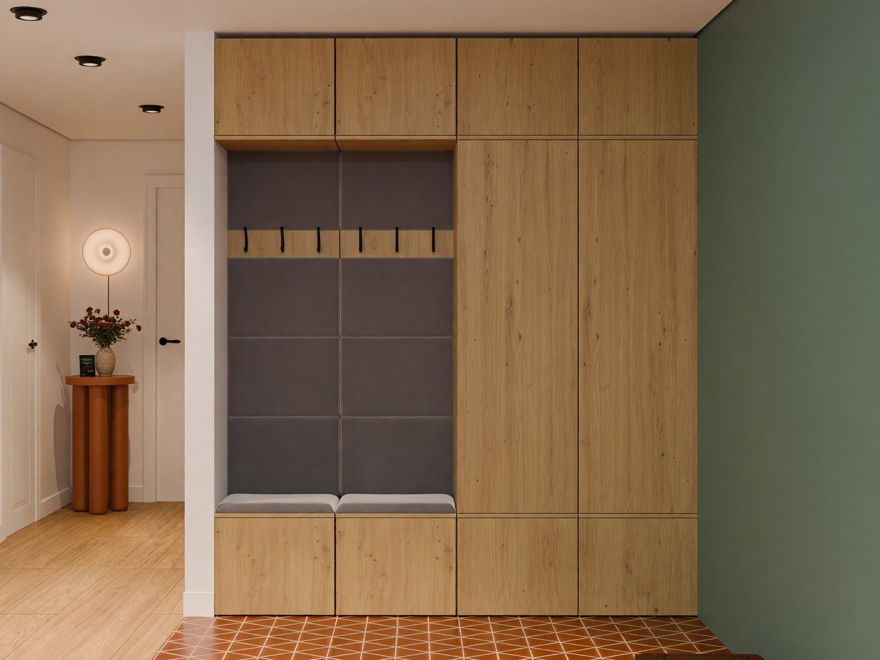 Hallway set Domtori 114 (Artisan oak)