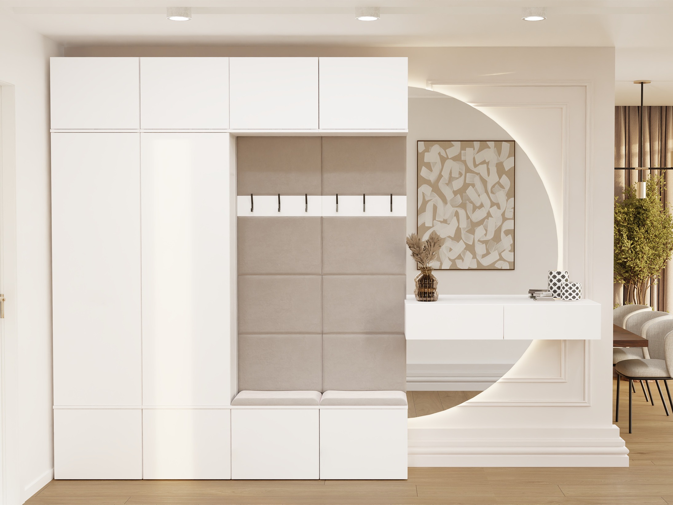 Hallway set Domtori 114 (White)