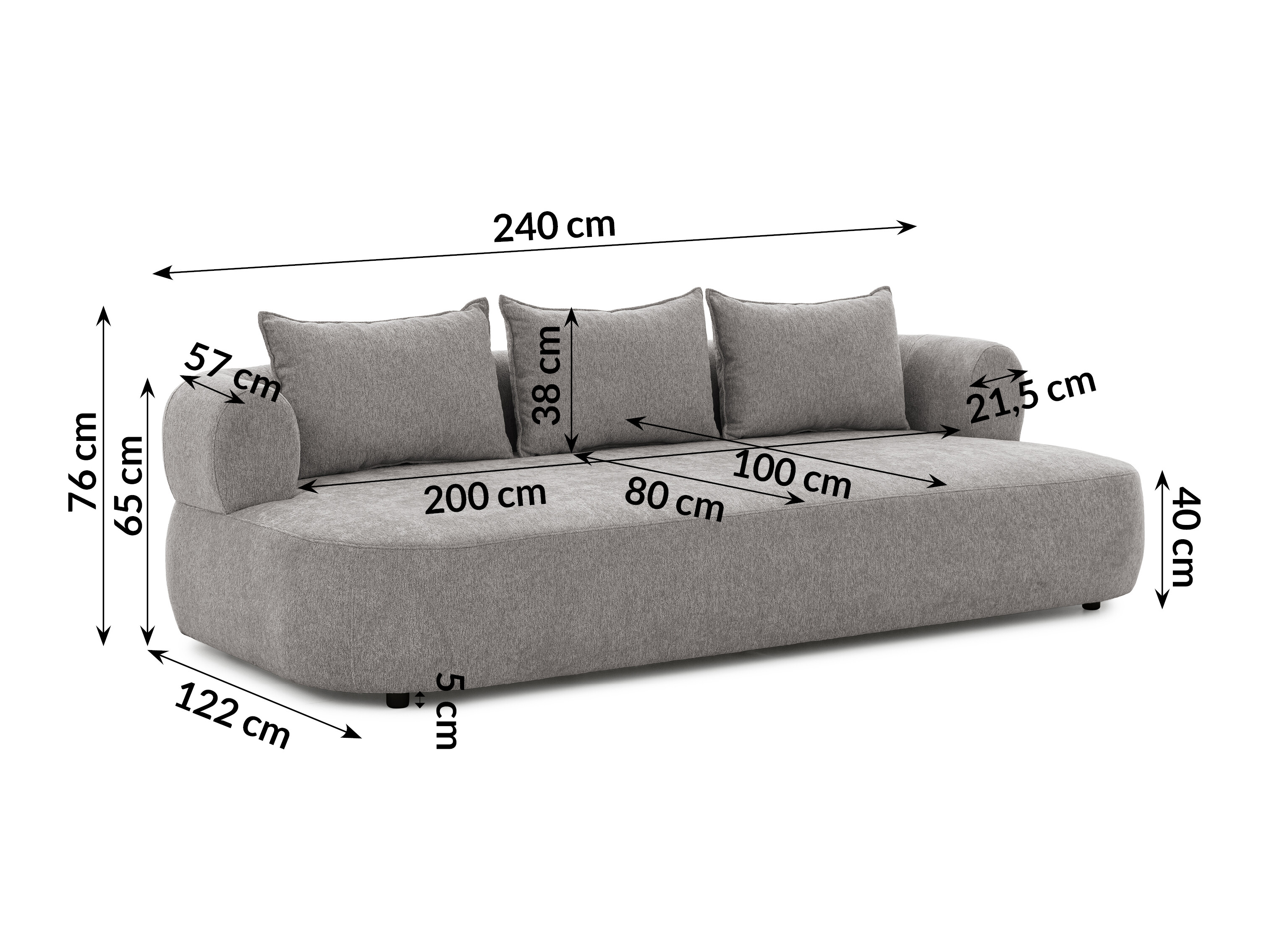 Sofa Rocklin 223 (Toro 10)