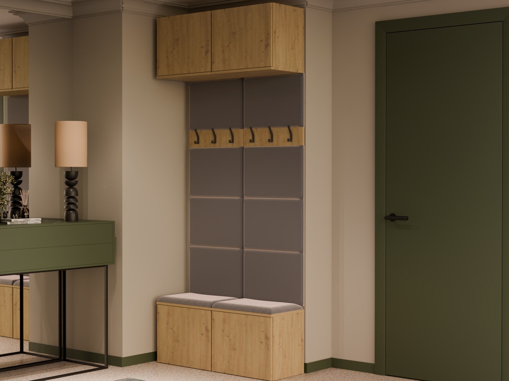 Hallway set Domtori 116 (Artisan oak)