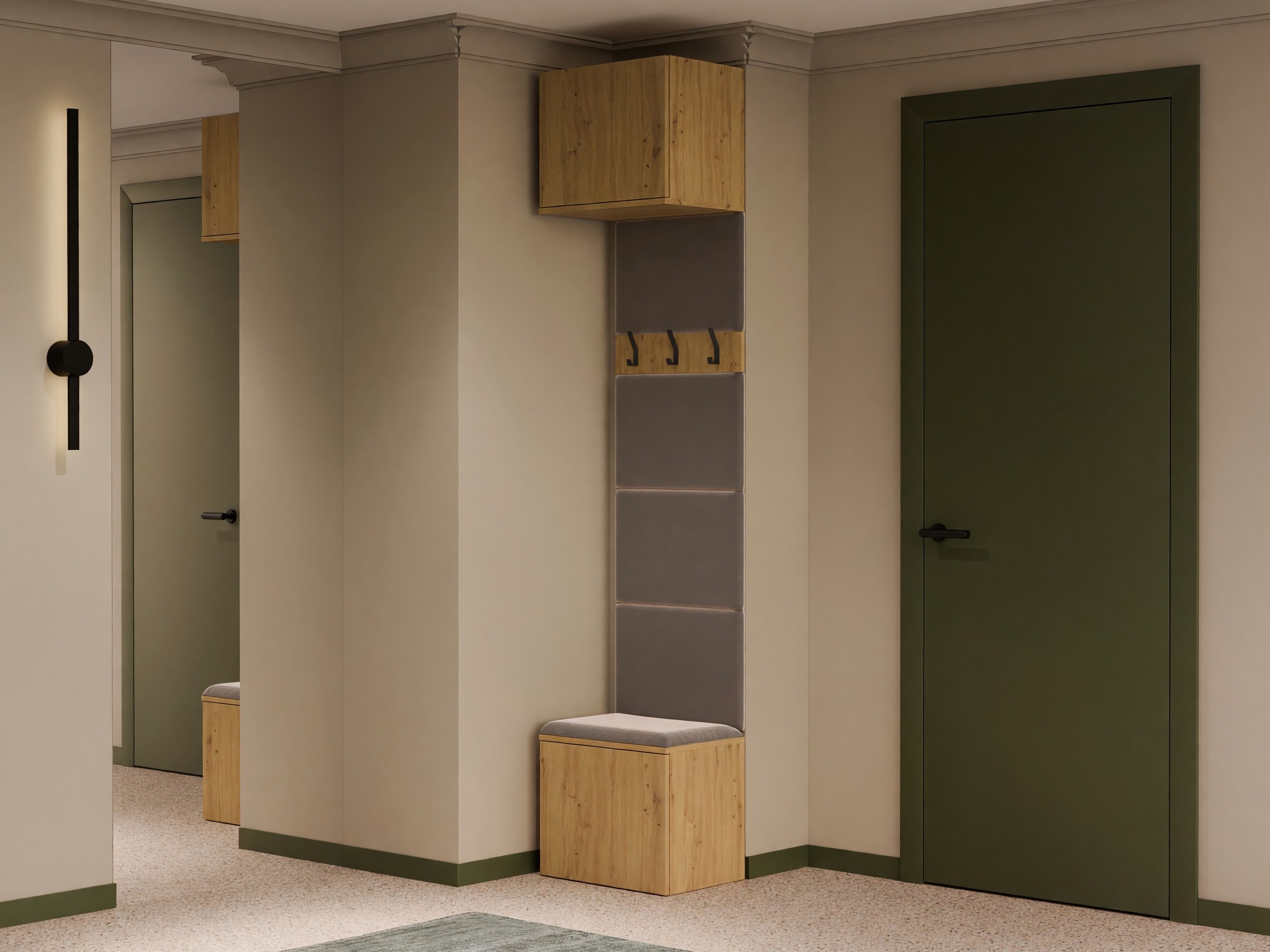 Hallway set Domtori 117 (Artisan oak)