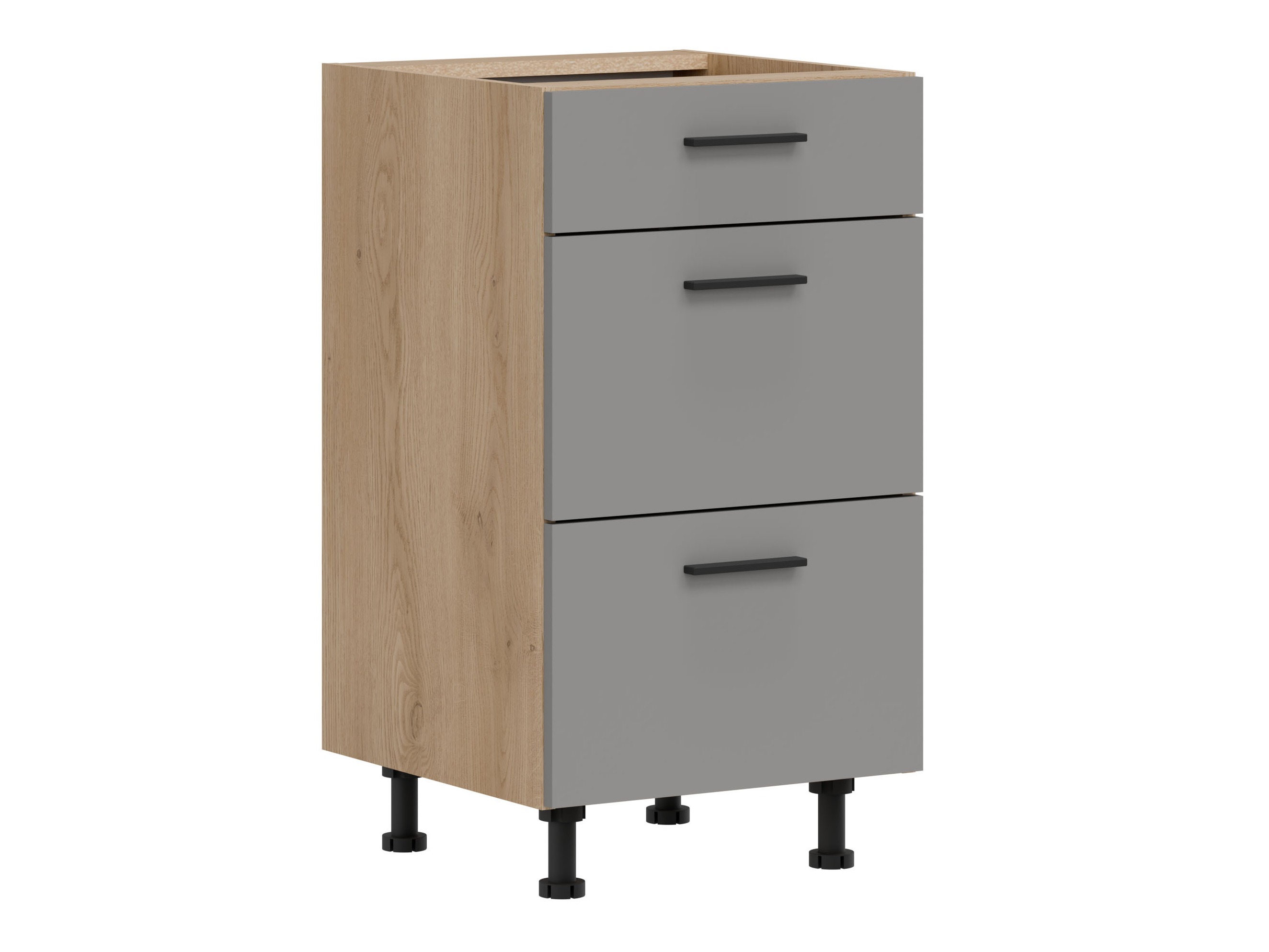 Modular cabinet with drawers Ati Grey Artisan 105