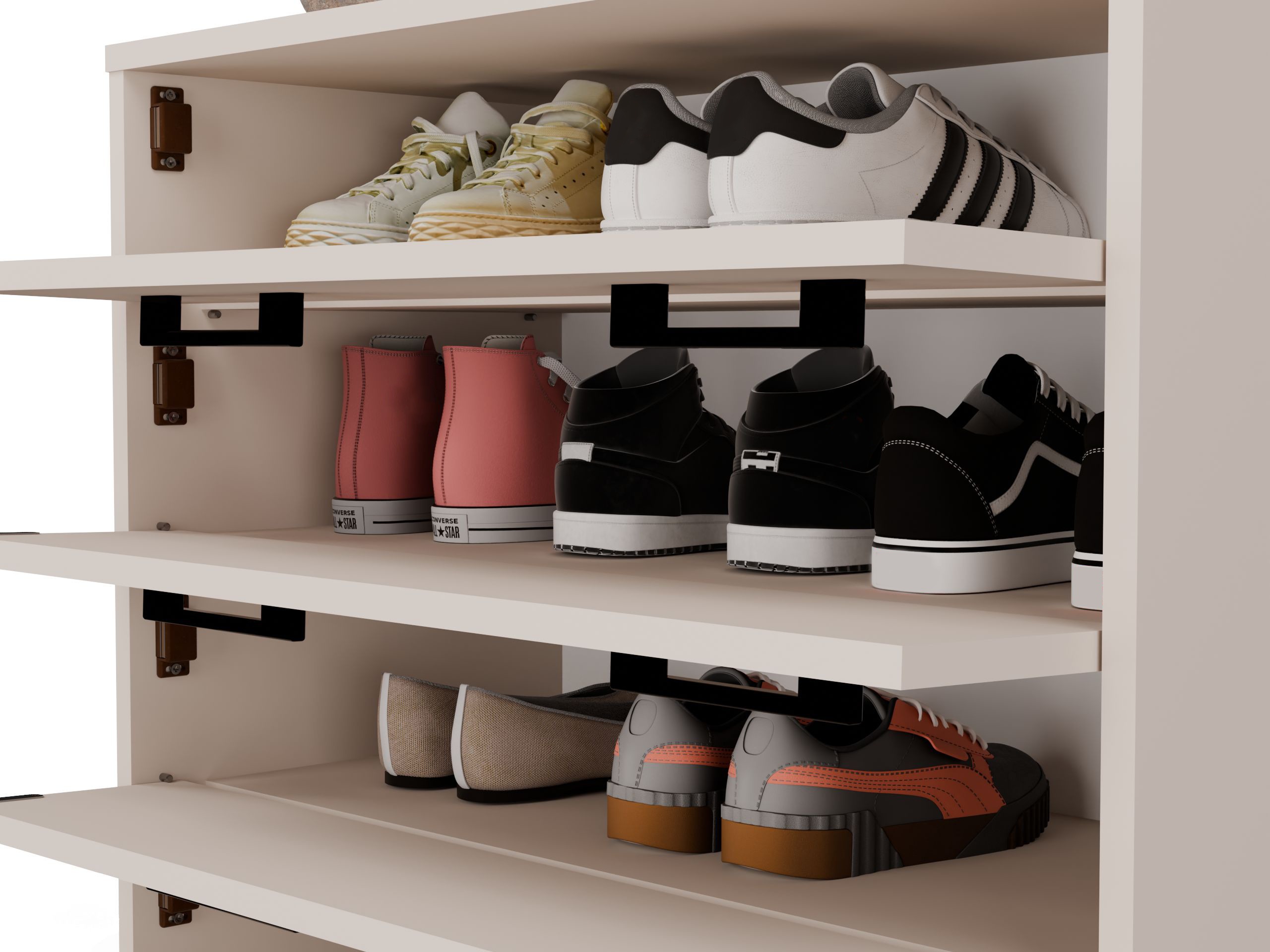 Shoe cabinet Mandeville 372 (Cashmere)