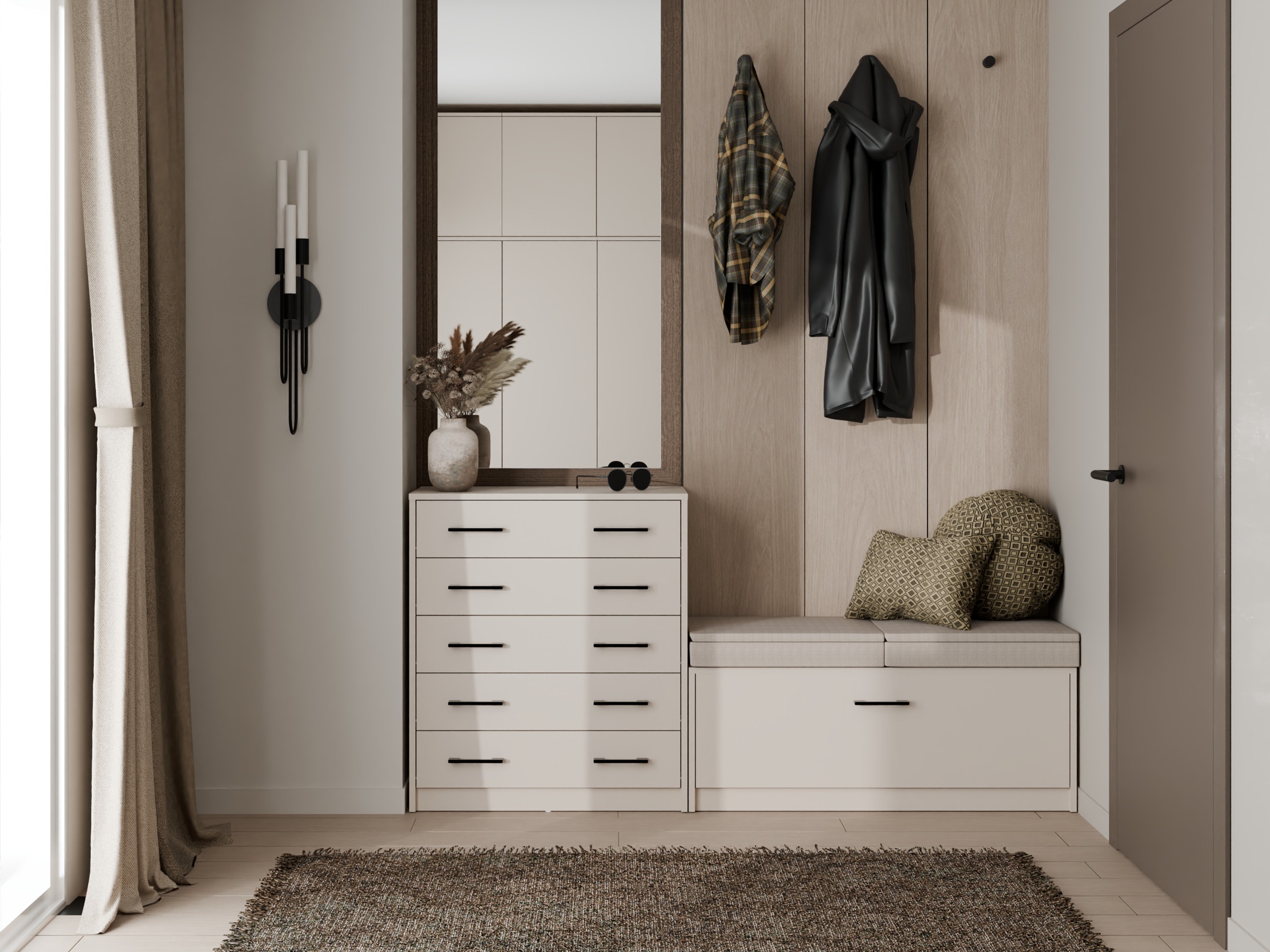 Shoe cabinet Mandeville 372 (Cashmere)