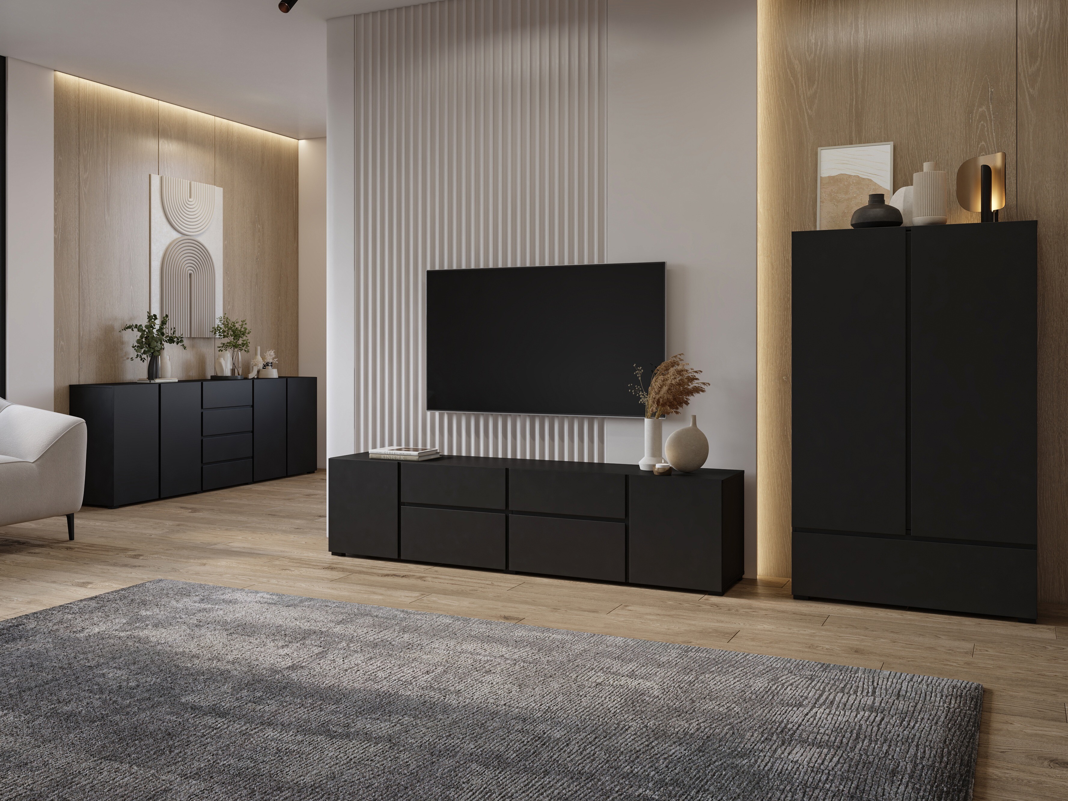 Bookcase Elbleve 106 (Black)