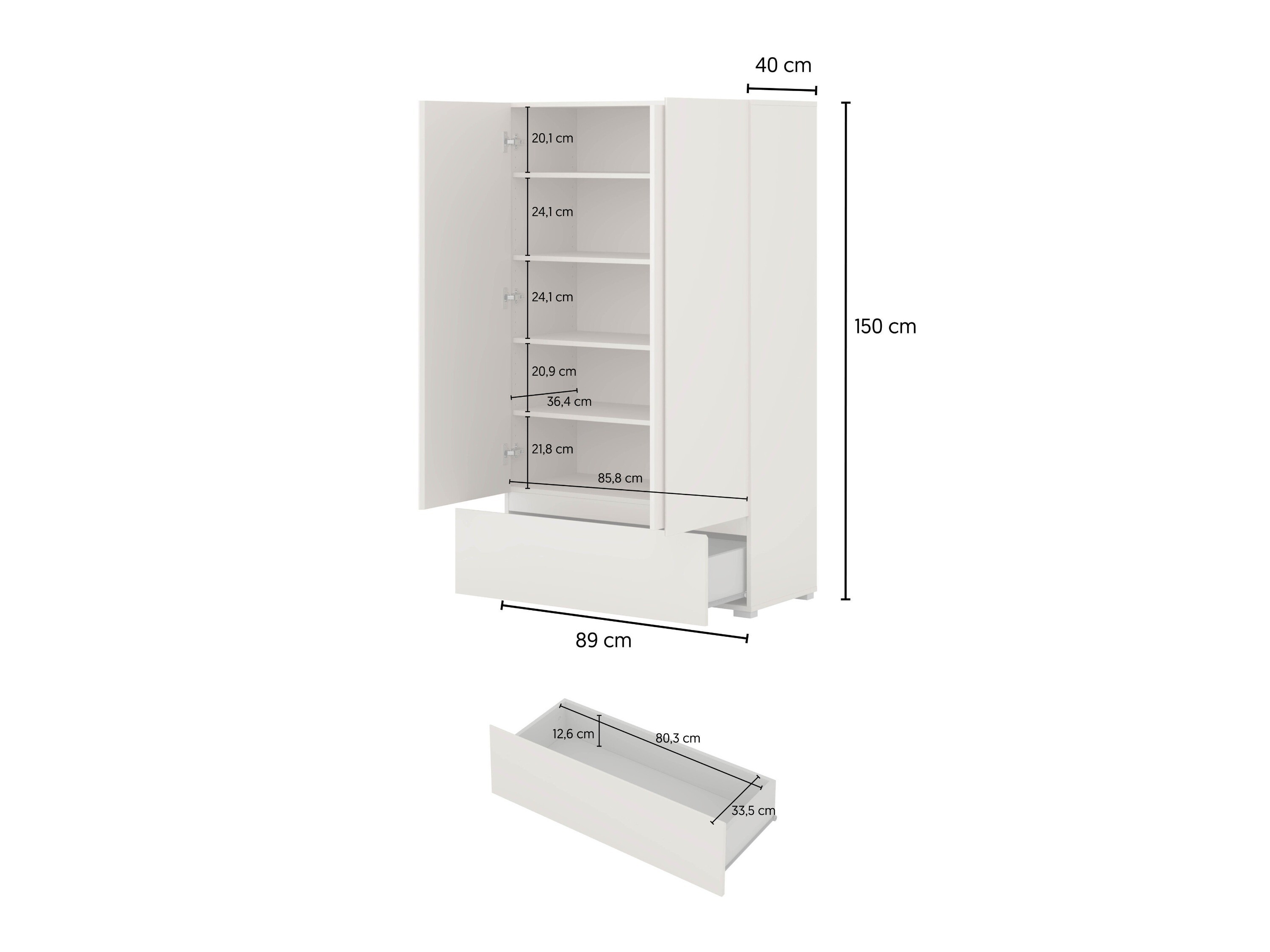 Bookcase Elbleve 106 (Wotan Oak)