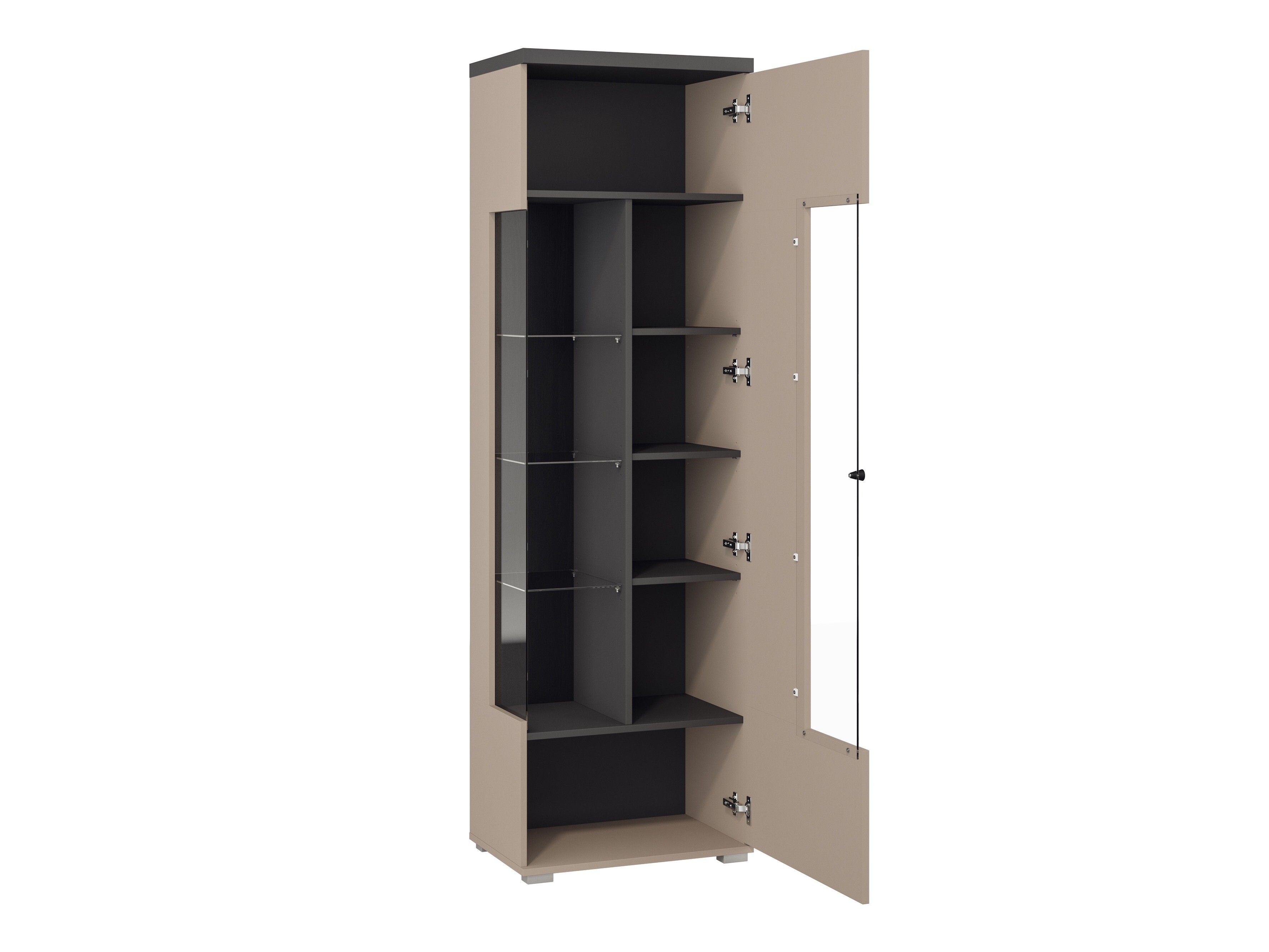 Bookcase Virvele 102 (Congo + Anthracite)