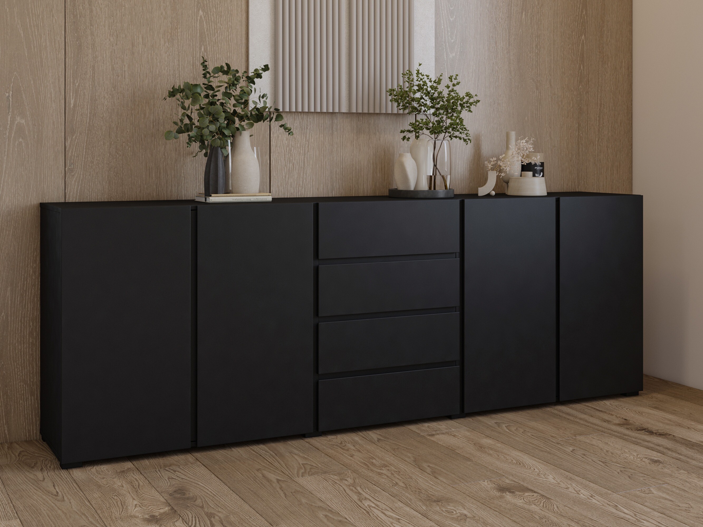 Chest of drawers Elbleve 105 (Black)