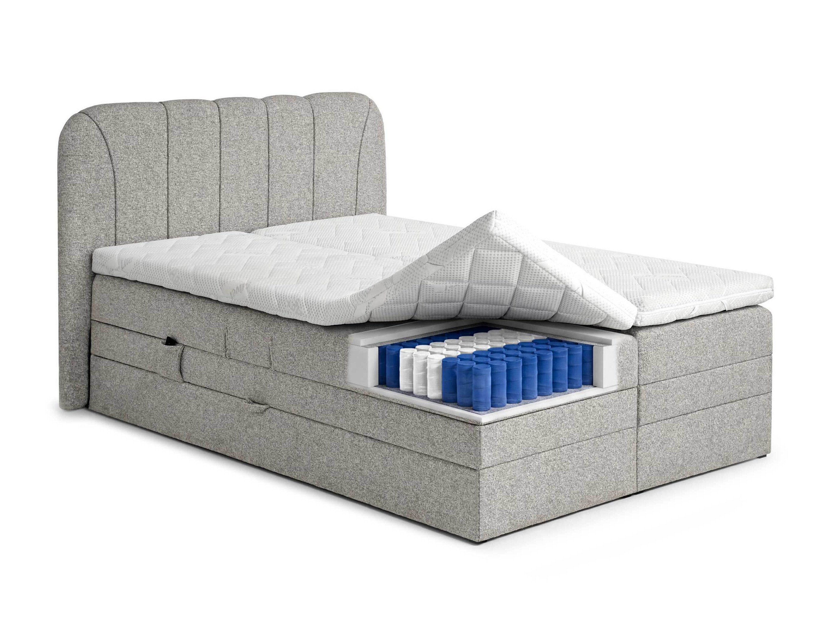 Continental bed Norman 127 (Dark grey)