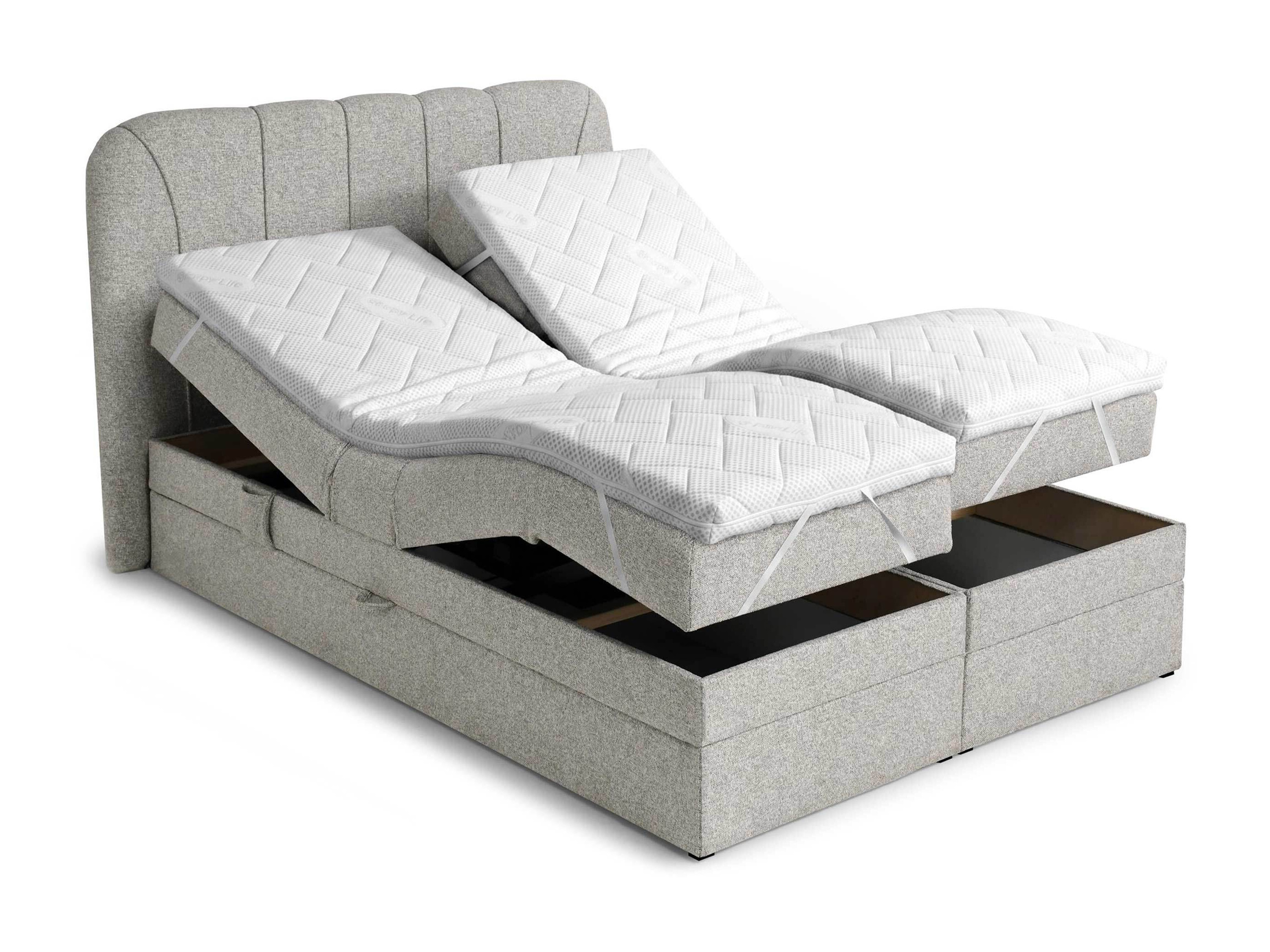 Continental bed Norman 127 (Grey brown)