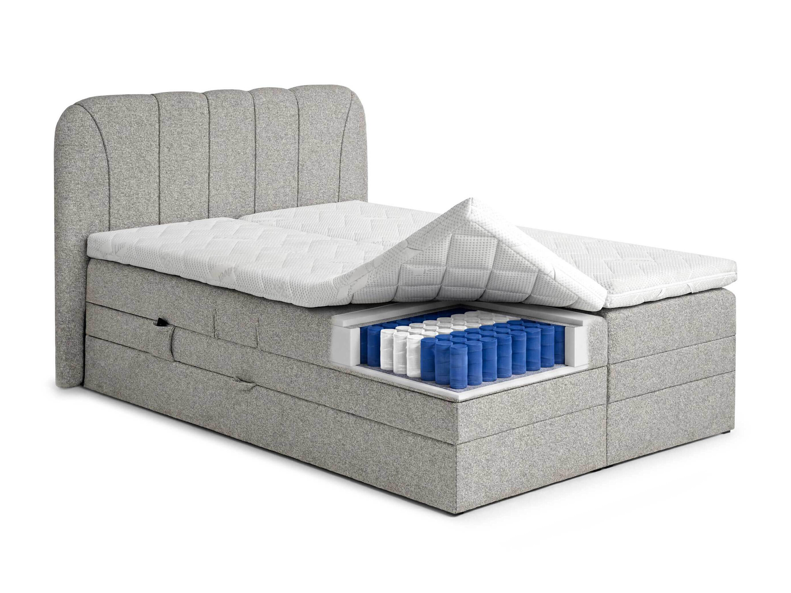 Continental bed Norman 127 (Grey brown)