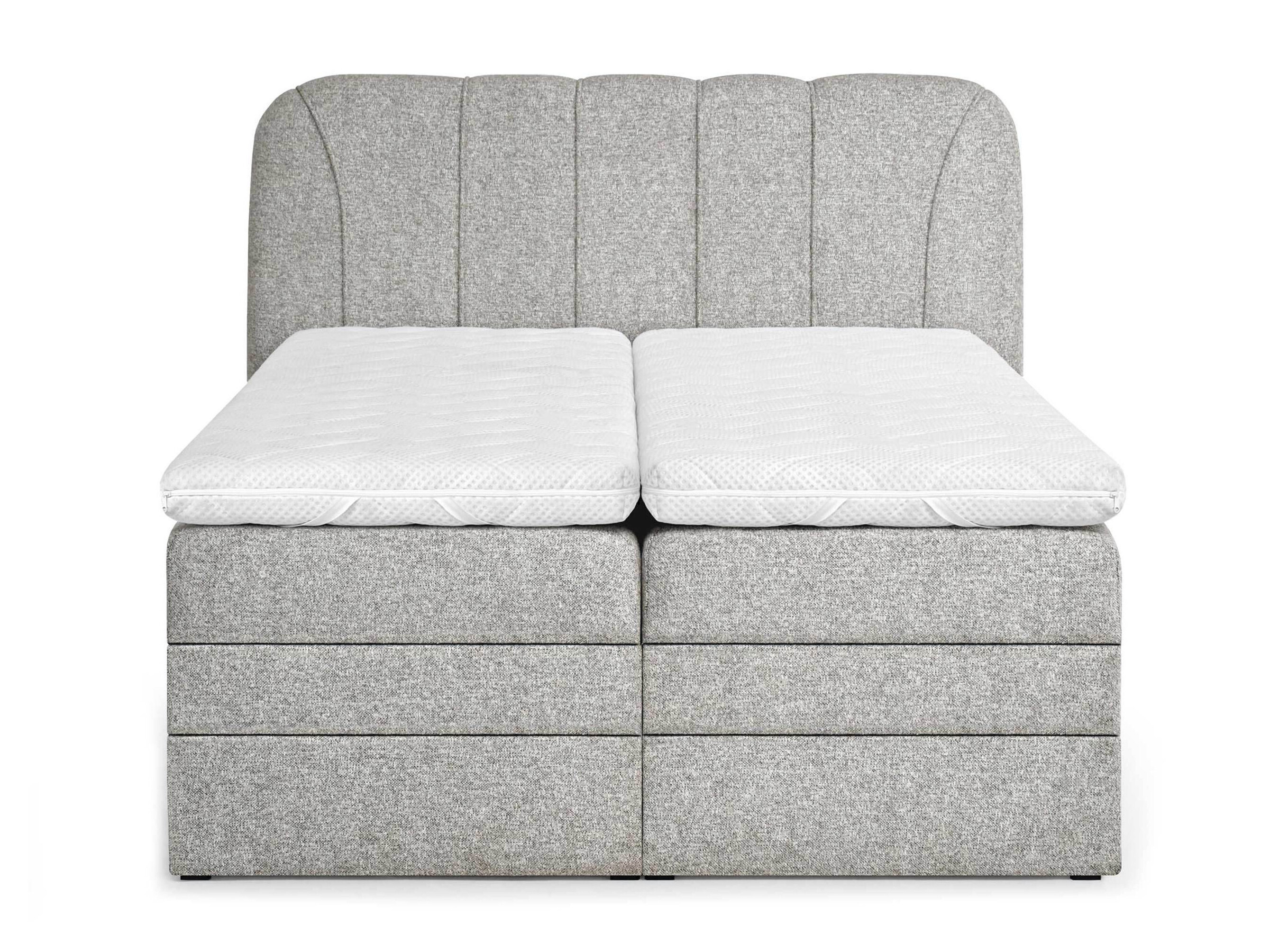 Continental bed Norman 127 (Grey)