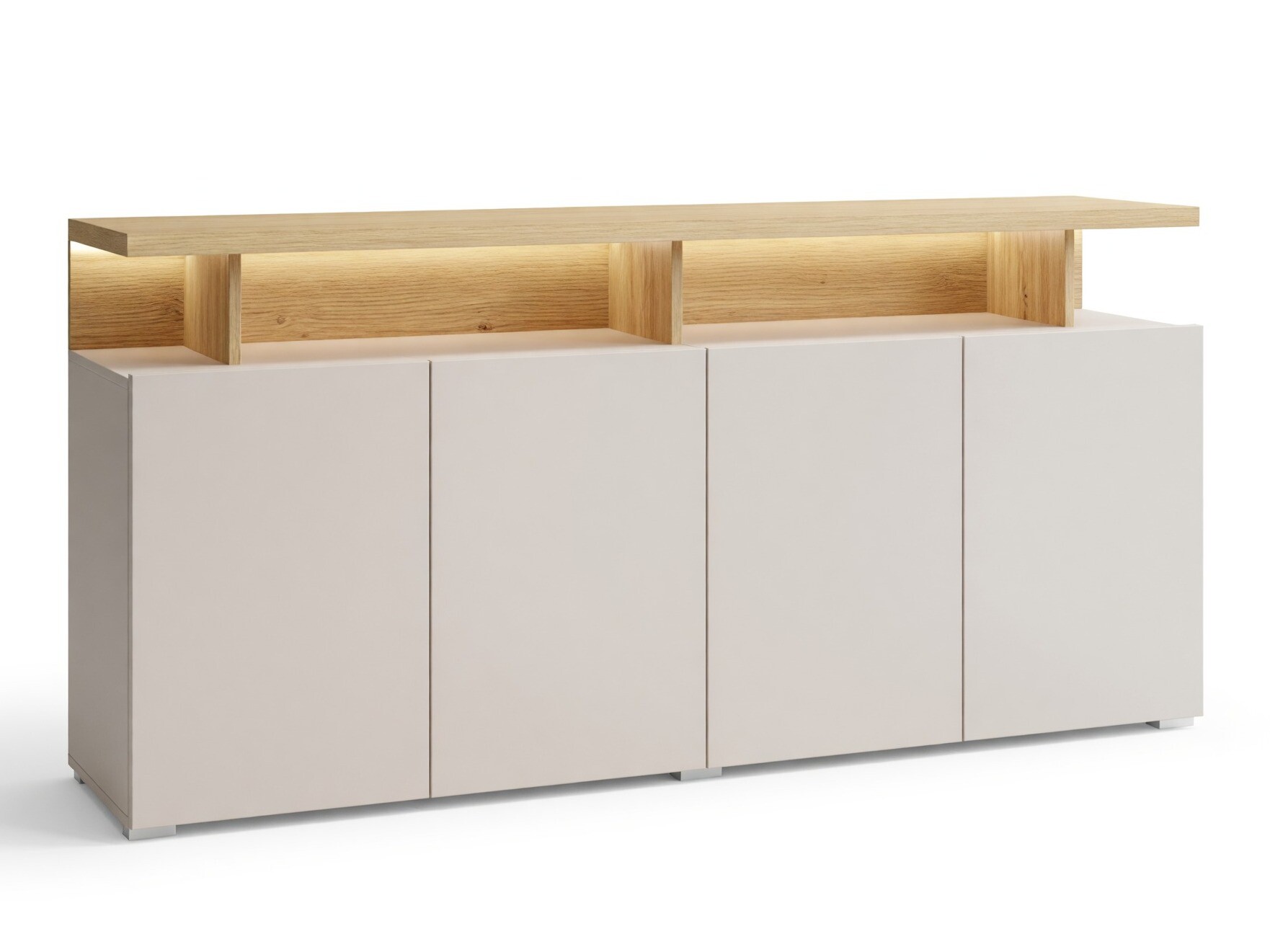Sideboard Virvele 100 (Cashmere + Light oak)