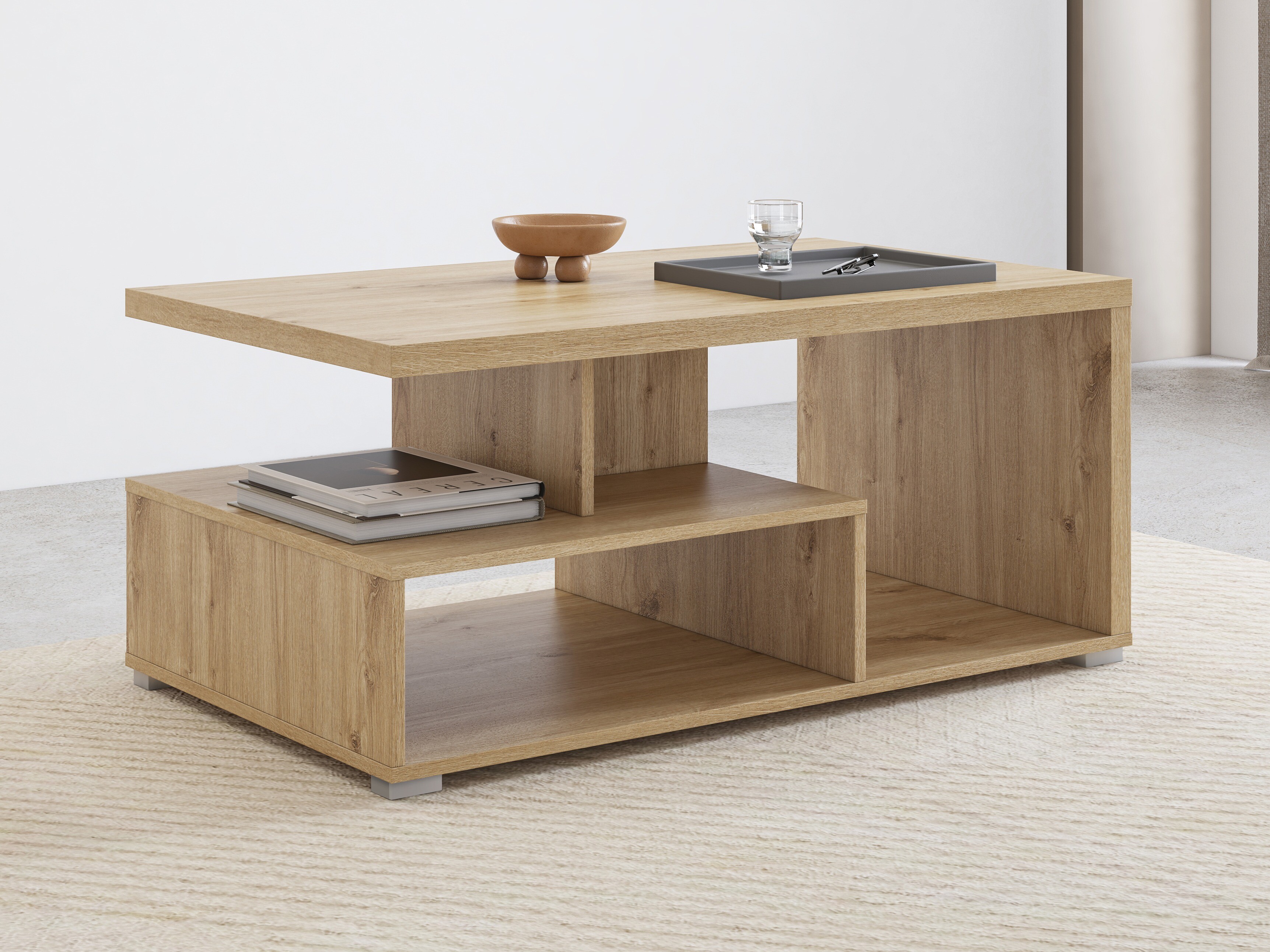 Coffee table Virvele 108 (Light oak)