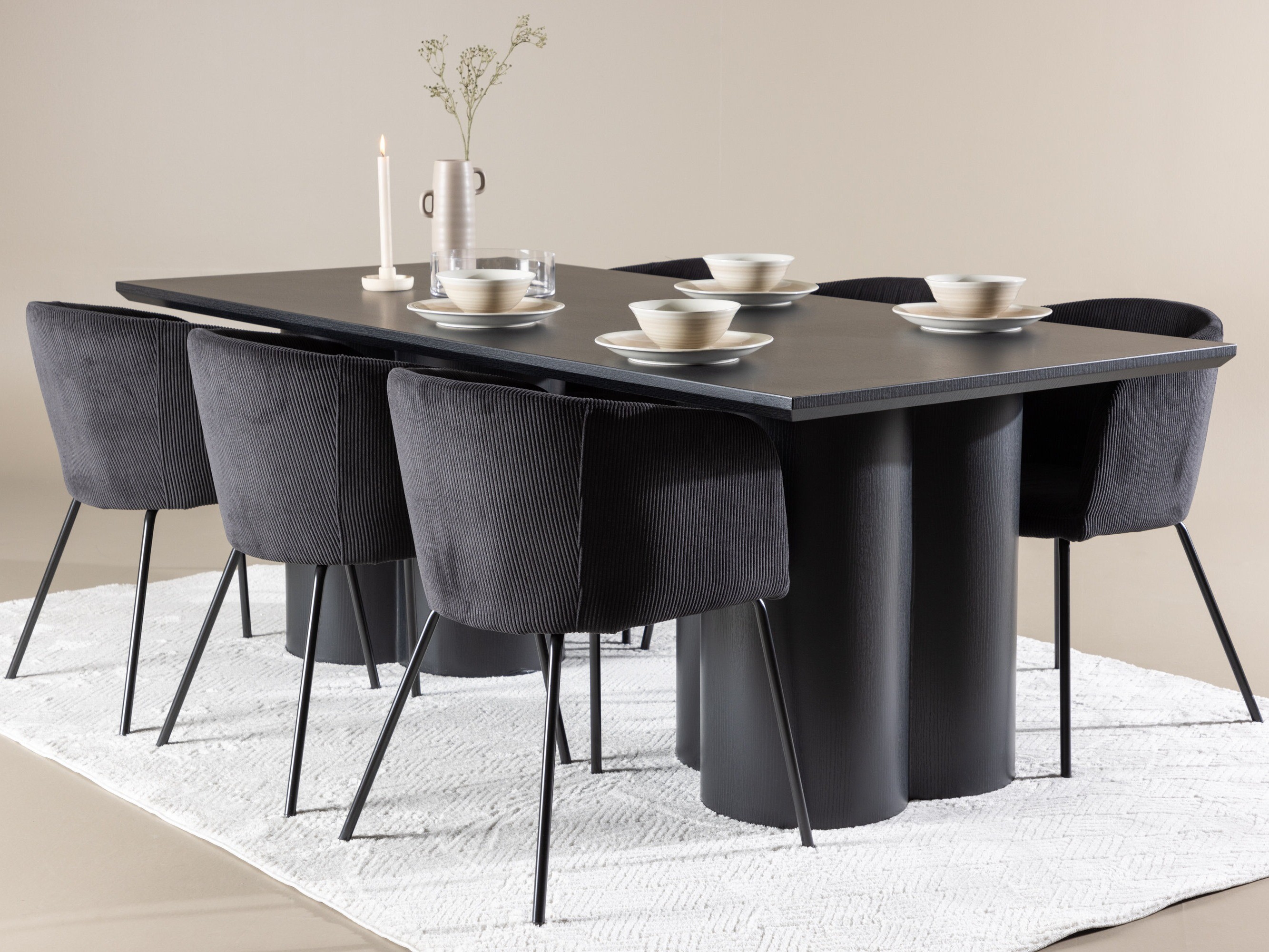 Dining set Dallas 5181 (Black)