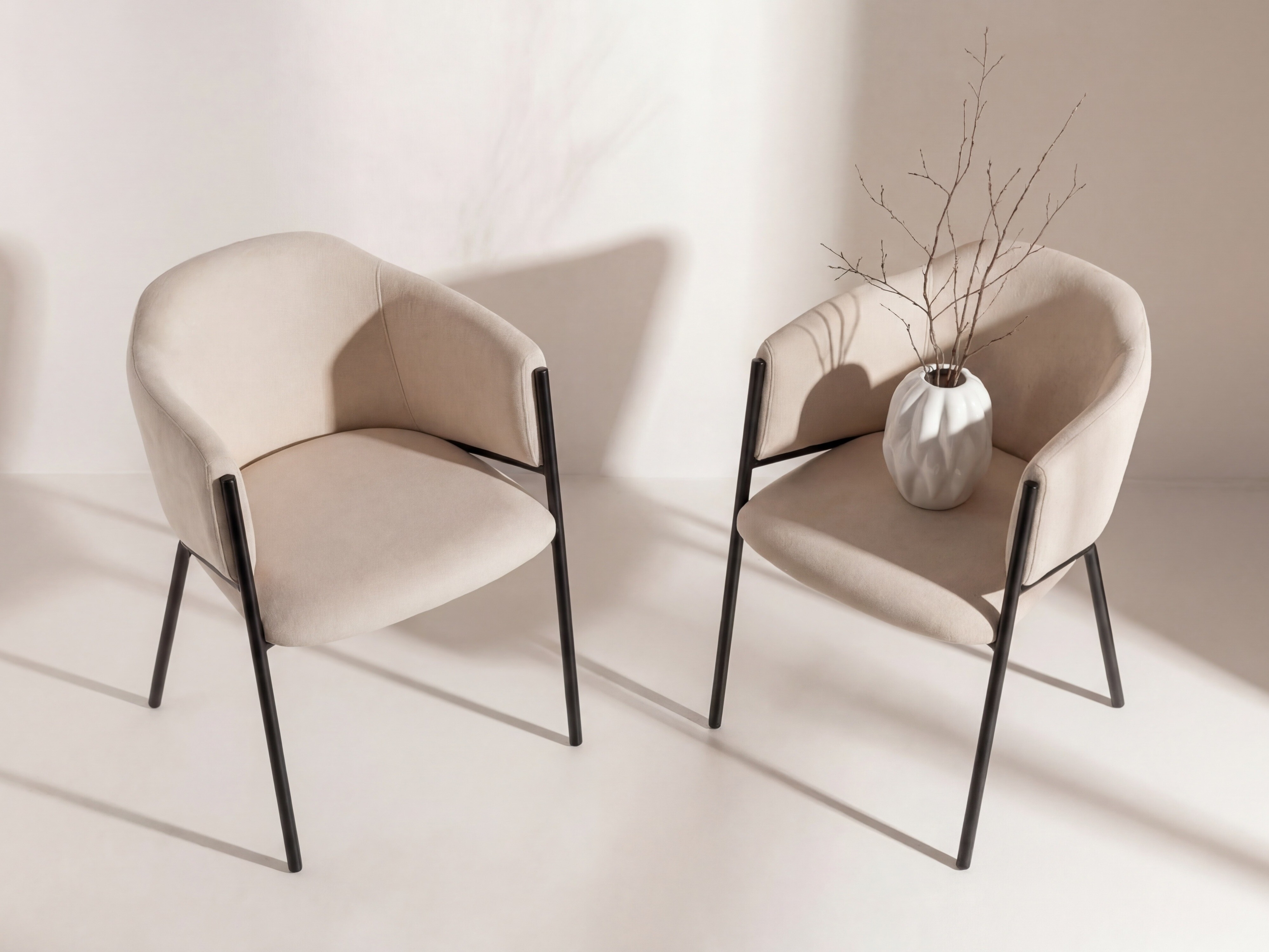 Chair Dallas 5354 (Beige + Black)