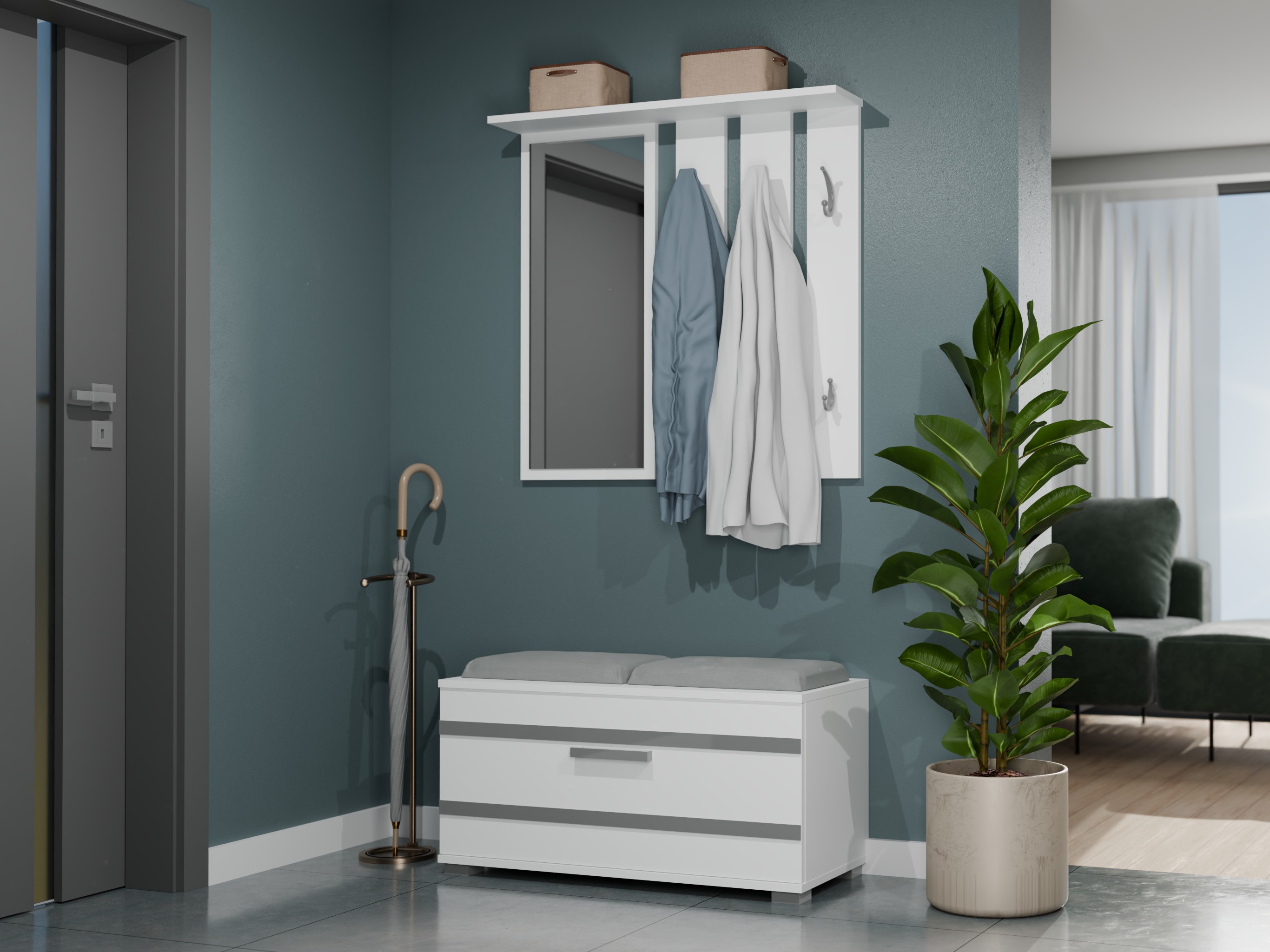 Hallway set Mandeville 396 (White)