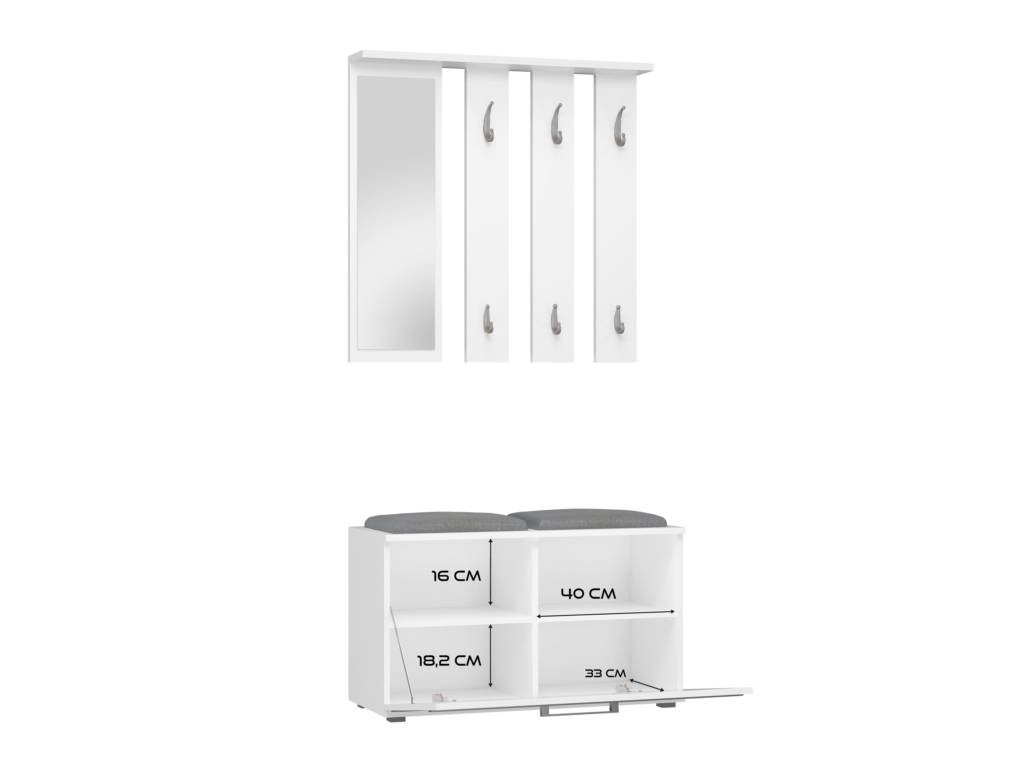 Hallway set Mandeville 396 (White)