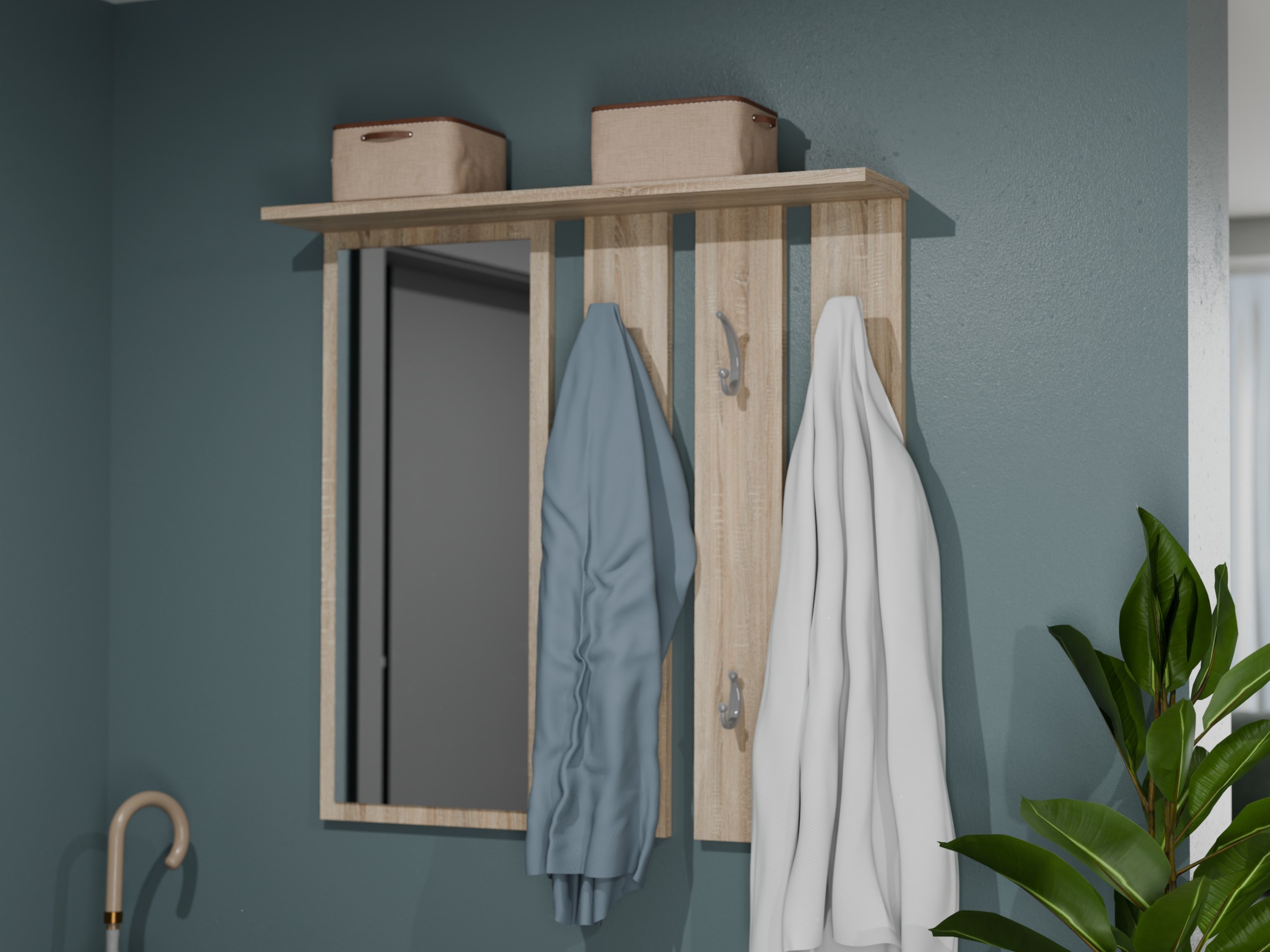 Coat rack Mandeville 397 (Sonoma oak)