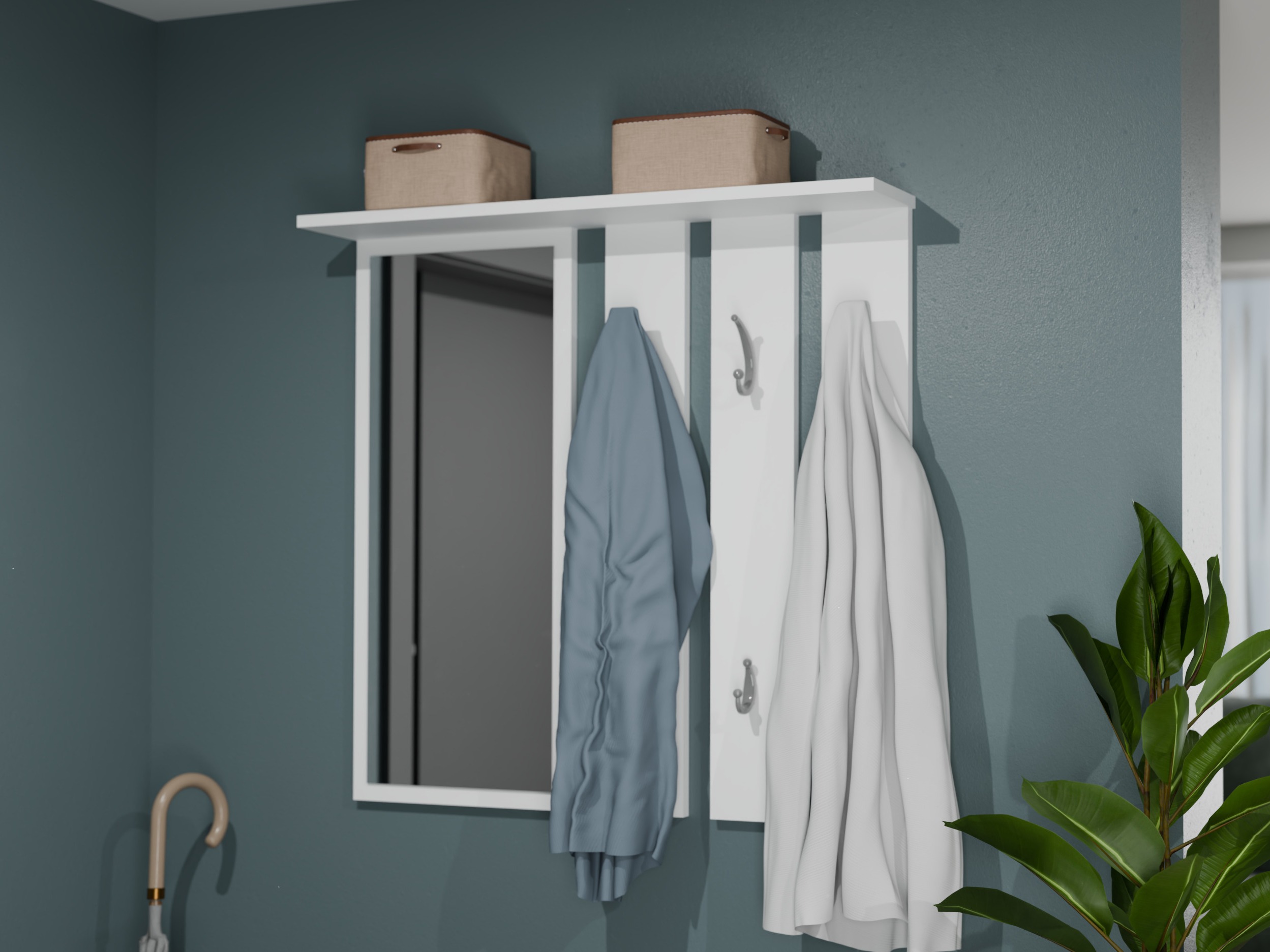 Coat rack Mandeville 397 (White)