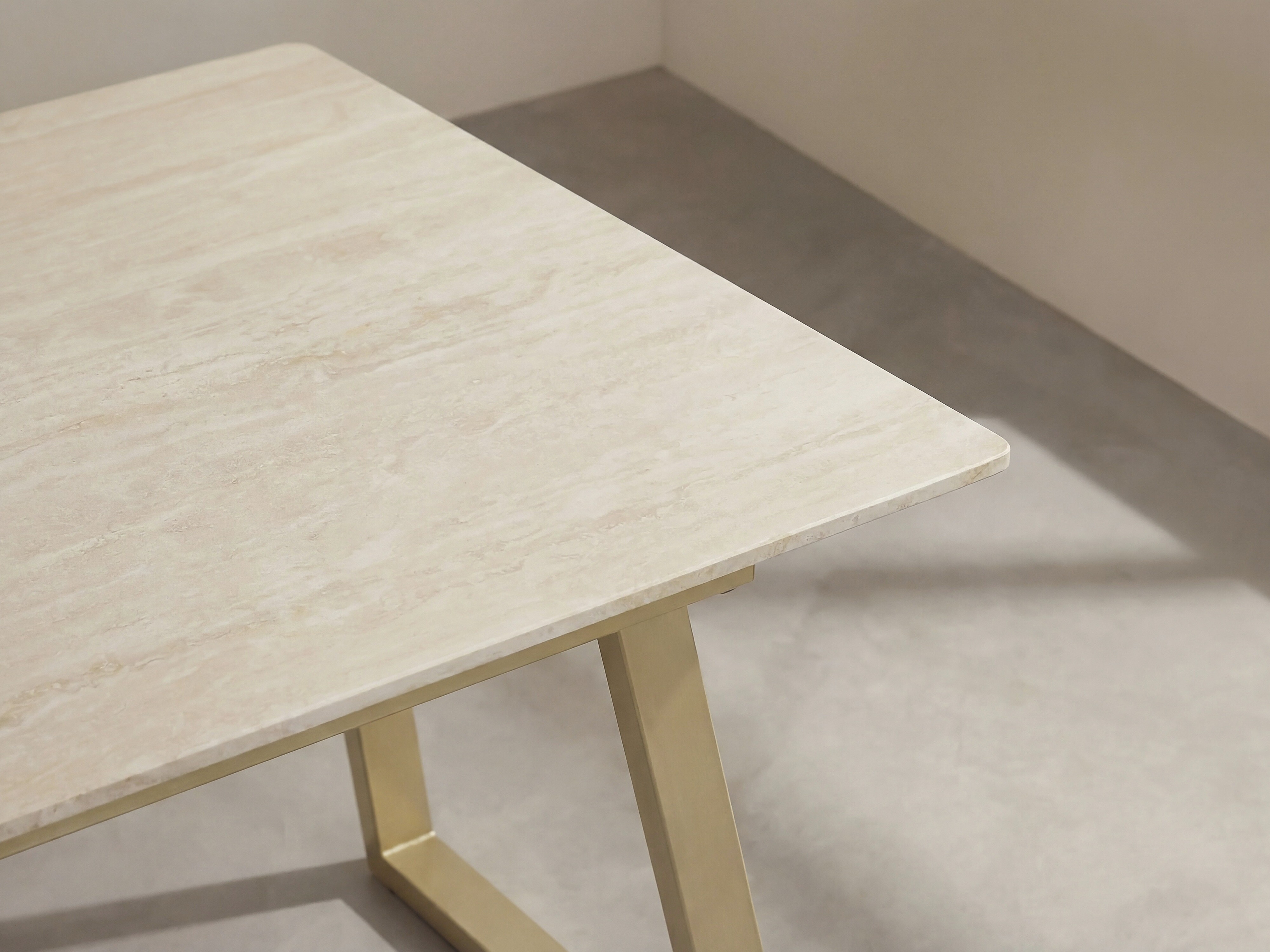Table Dallas 5355 (Beige + Golden)