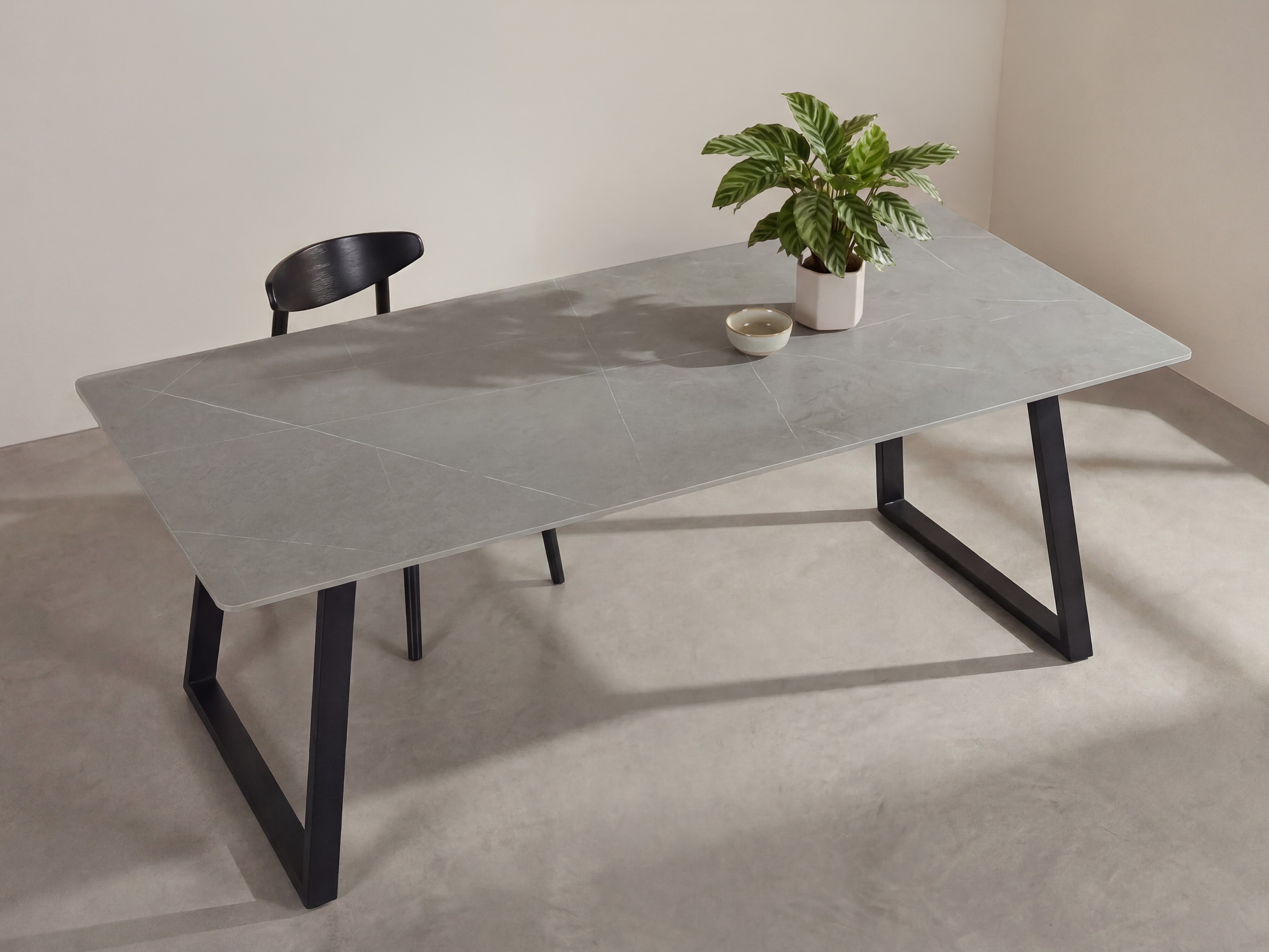 Table Dallas 5355 (Dark grey + Black)