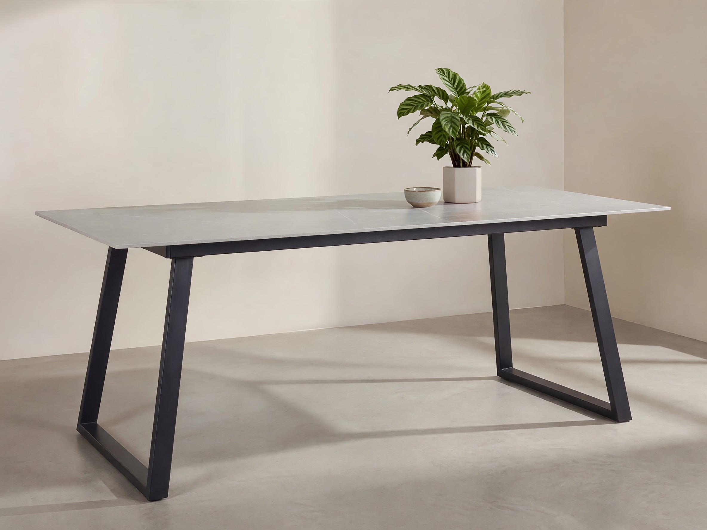 Table Dallas 5355 (Dark grey + Black)