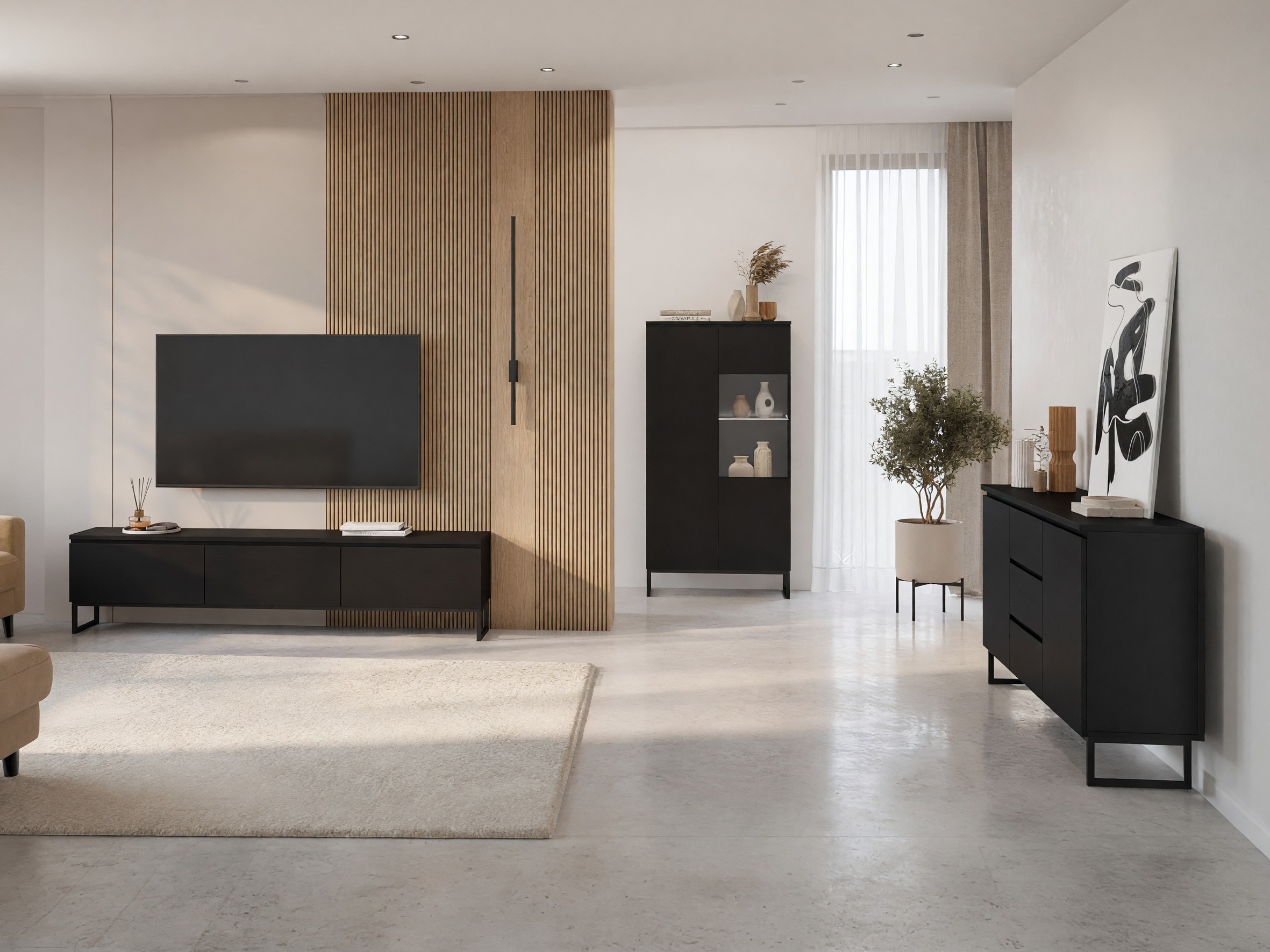 Chest of drawers Velsora 102 (Black)