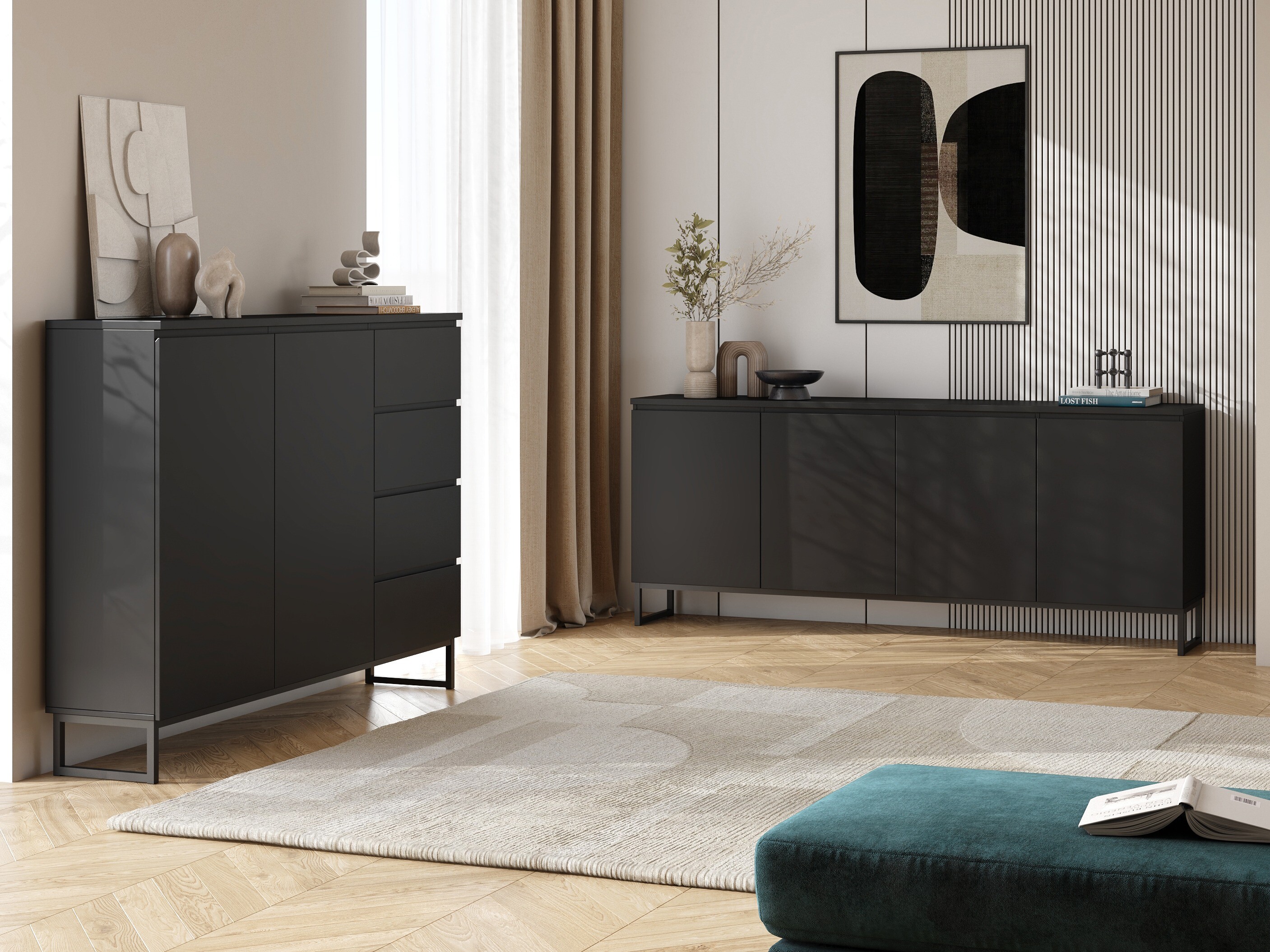 Sideboard Velsora 100 (Black)
