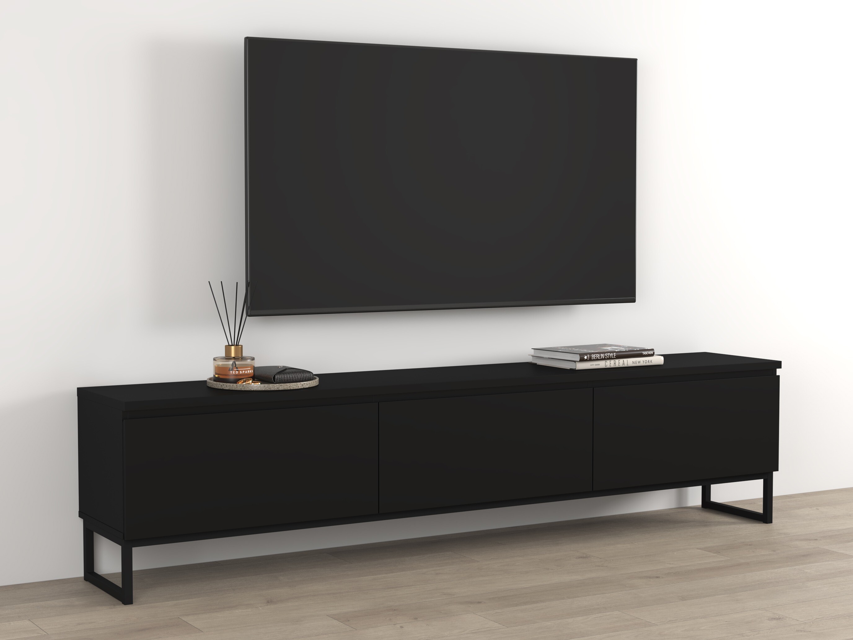 TV stand Velsora 101 (Black)