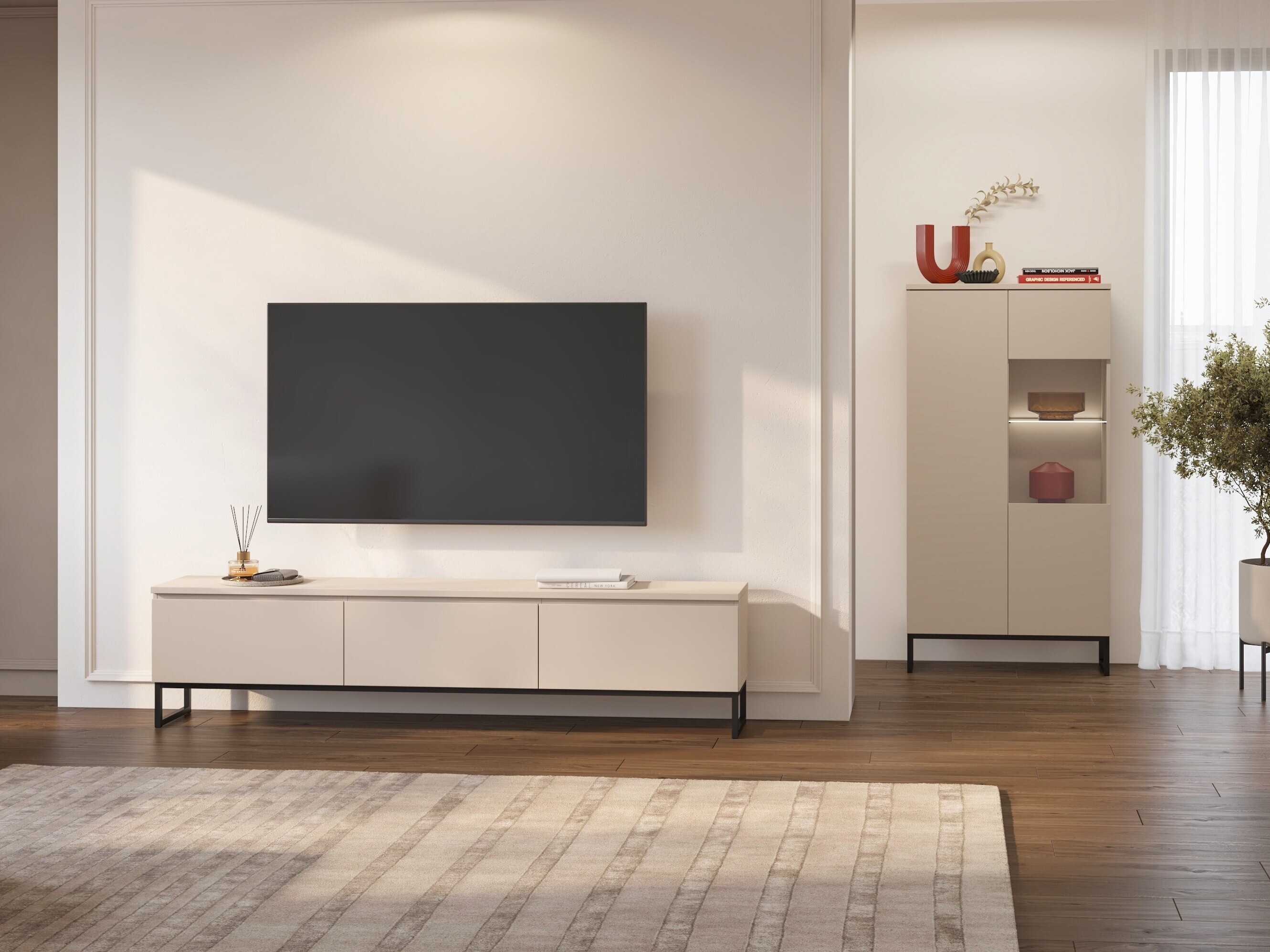 TV stand Velsora 101 (Cashmere)