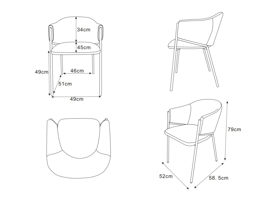 Chair Dallas 5354 (White)