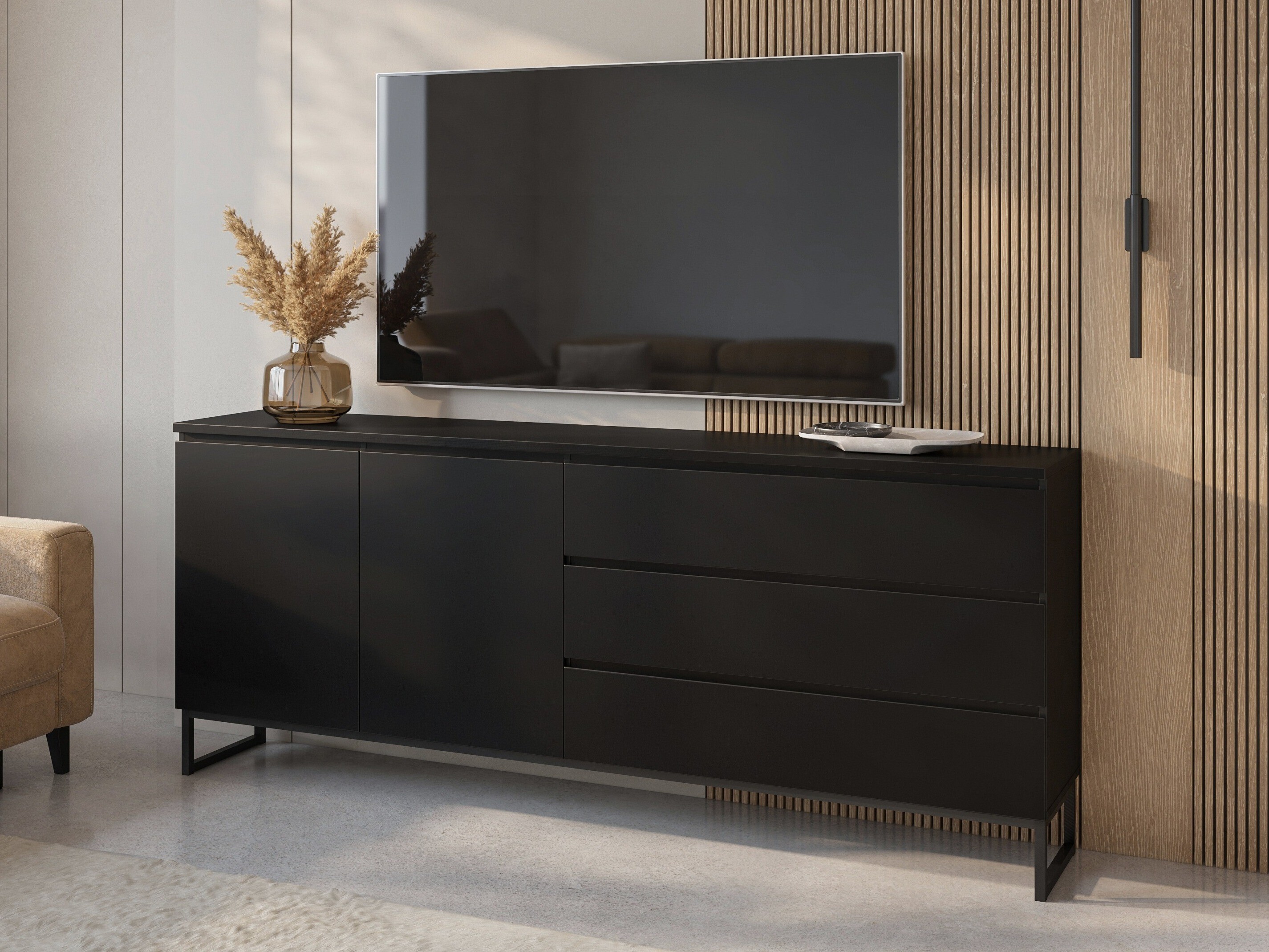 Chest of drawers Velsora 103 (Black)