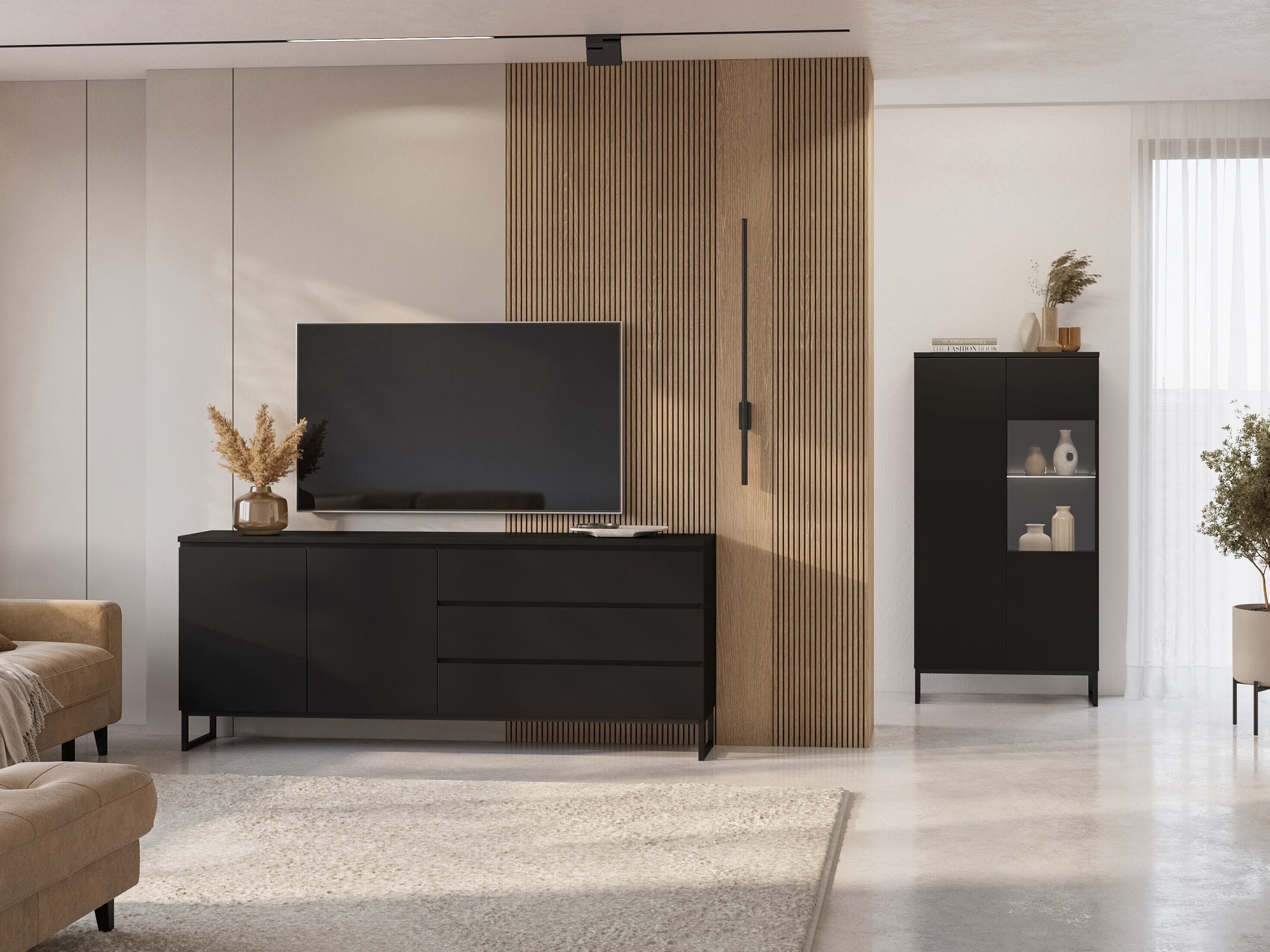Chest of drawers Velsora 103 (Black)