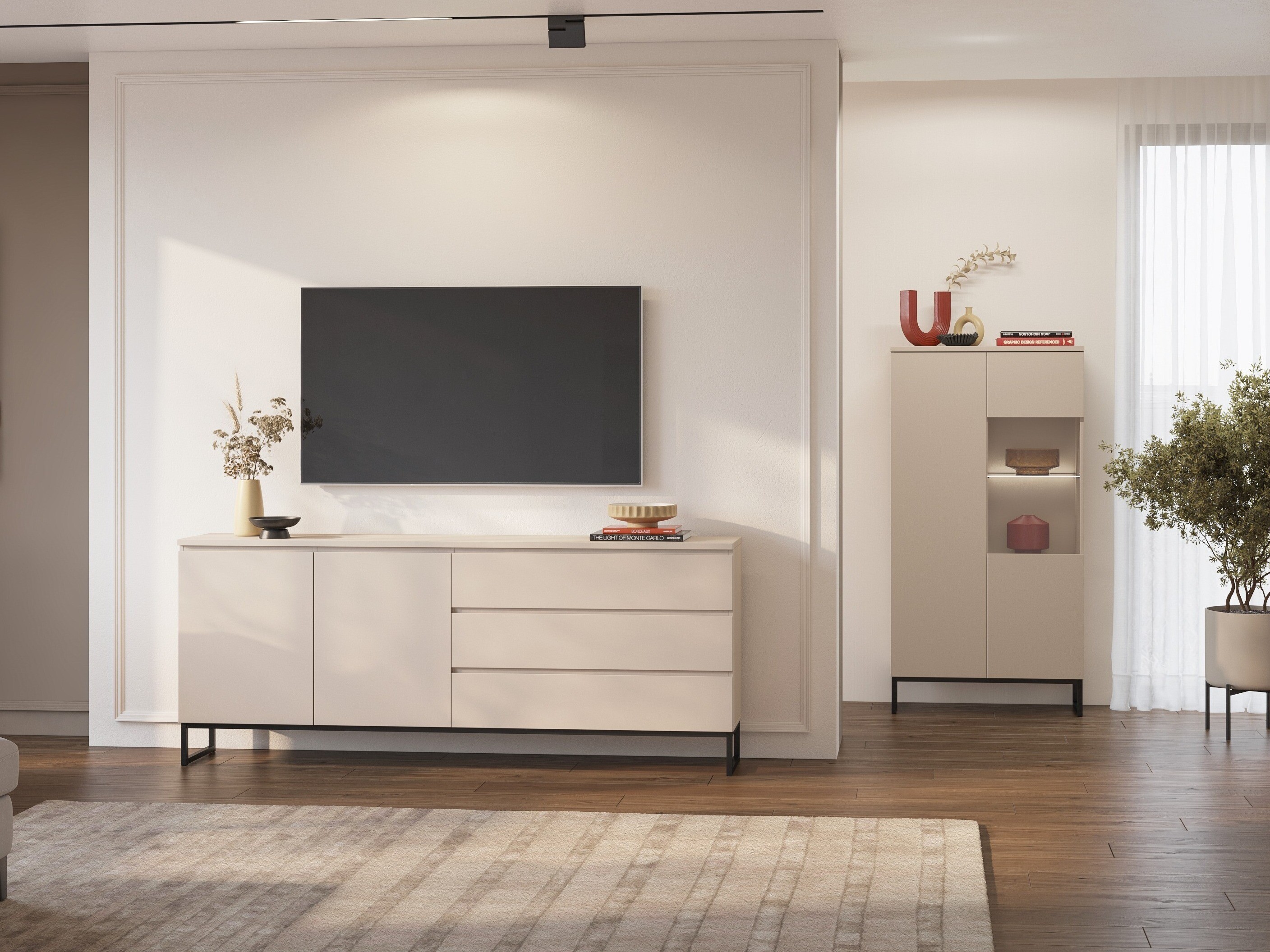 Chest of drawers Velsora 103 (Cashmere)