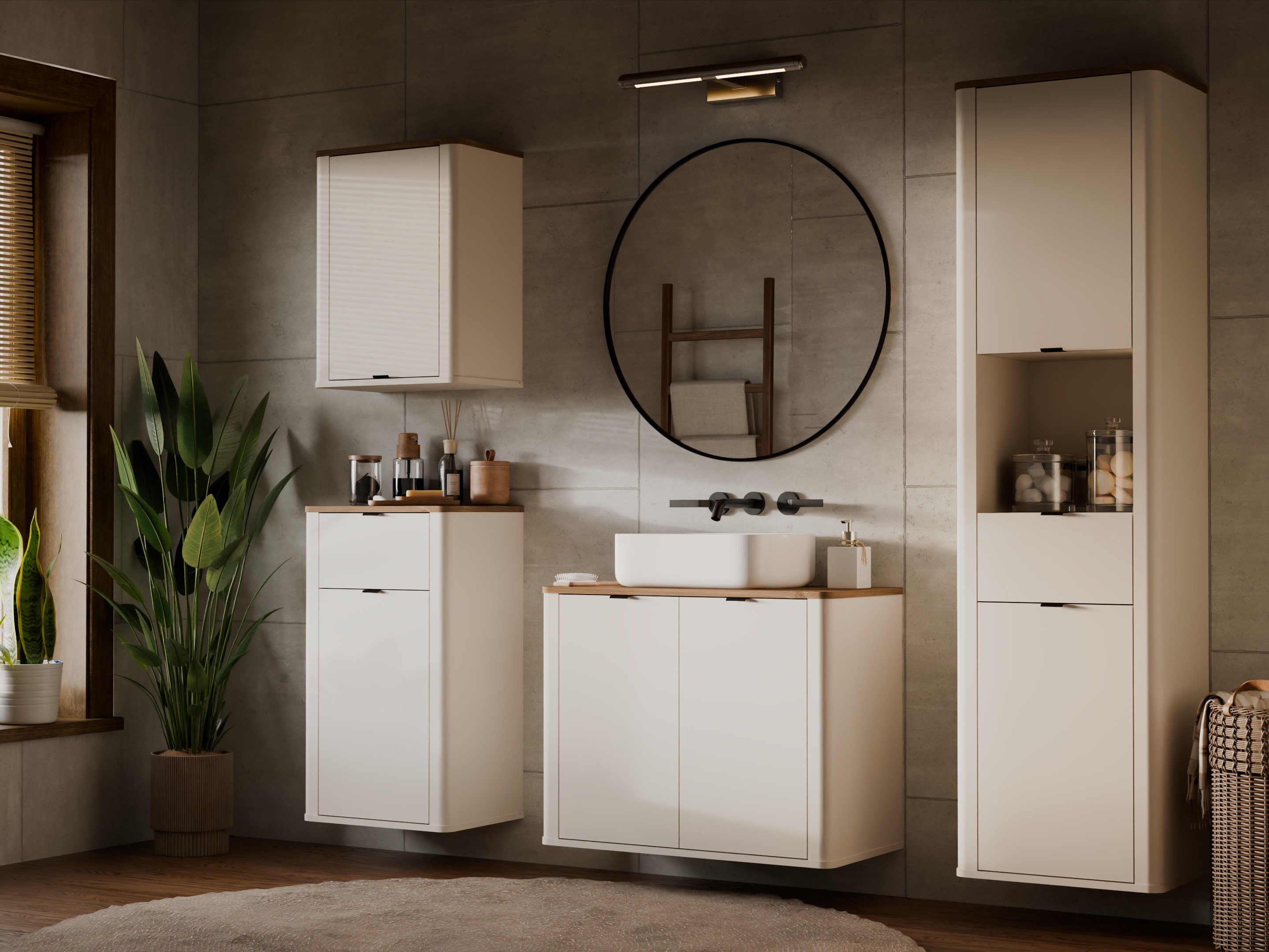 Wall-mounted bathroom cabinet Soavie 111