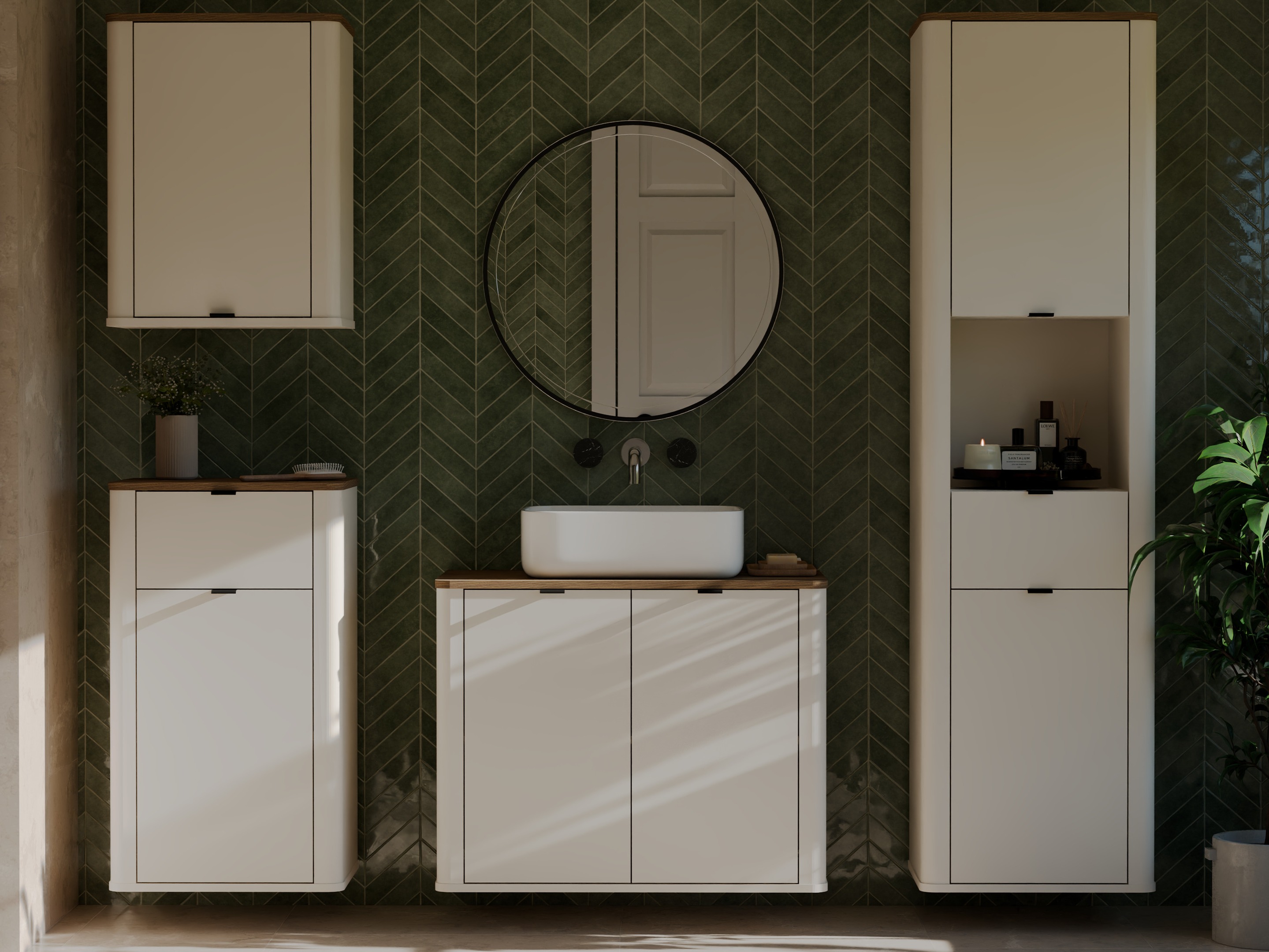 Wall-mounted bathroom cabinet Soavie 111