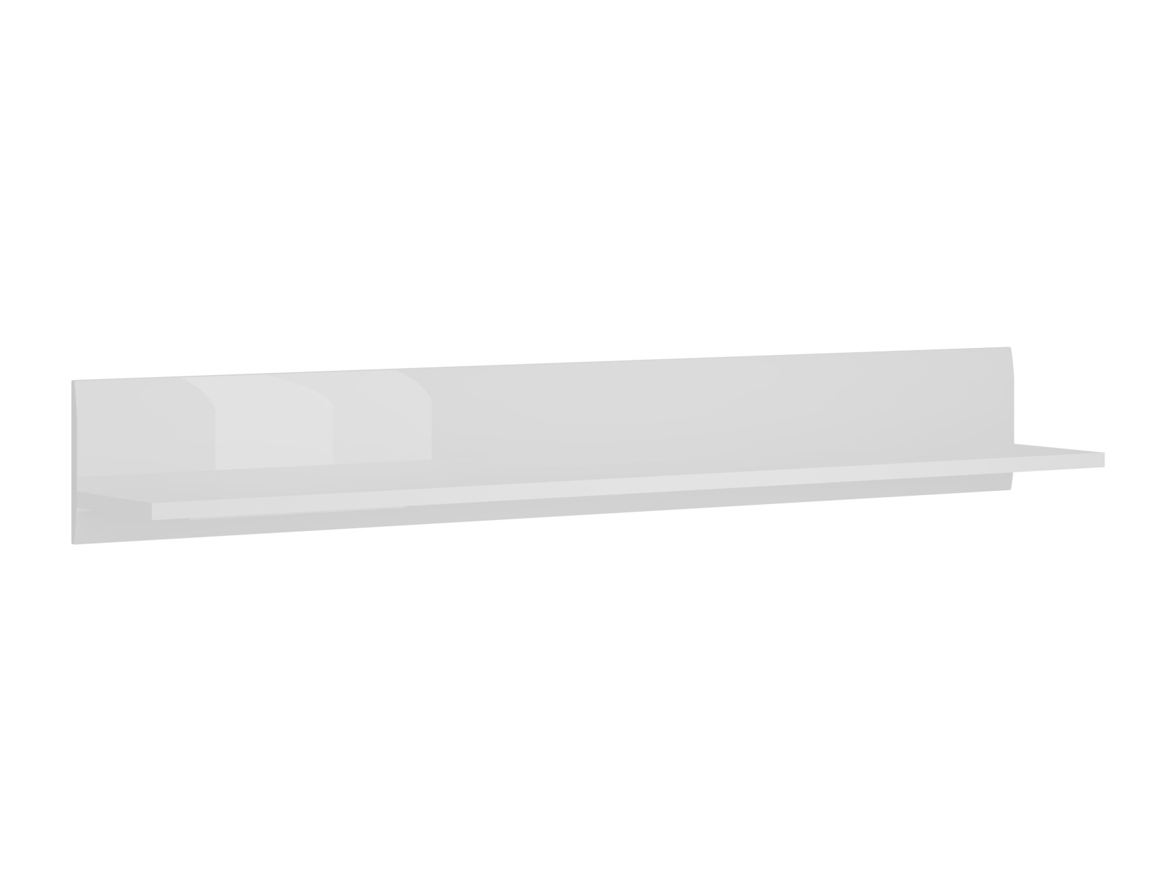 Wall shelf Ophsalu 100 (White + Glossy white)