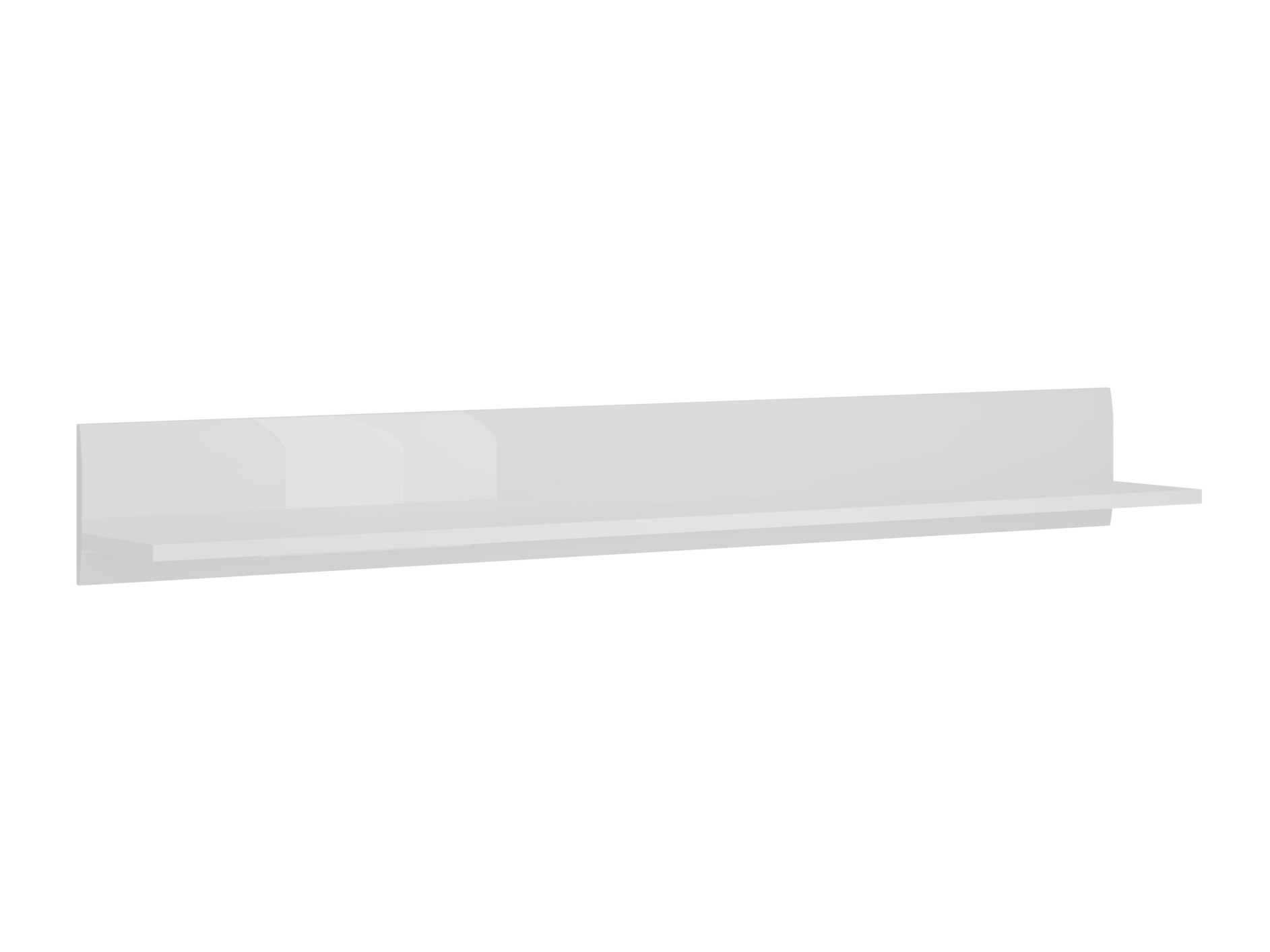 Wall shelf Ophsalu 101 (White + Glossy white)