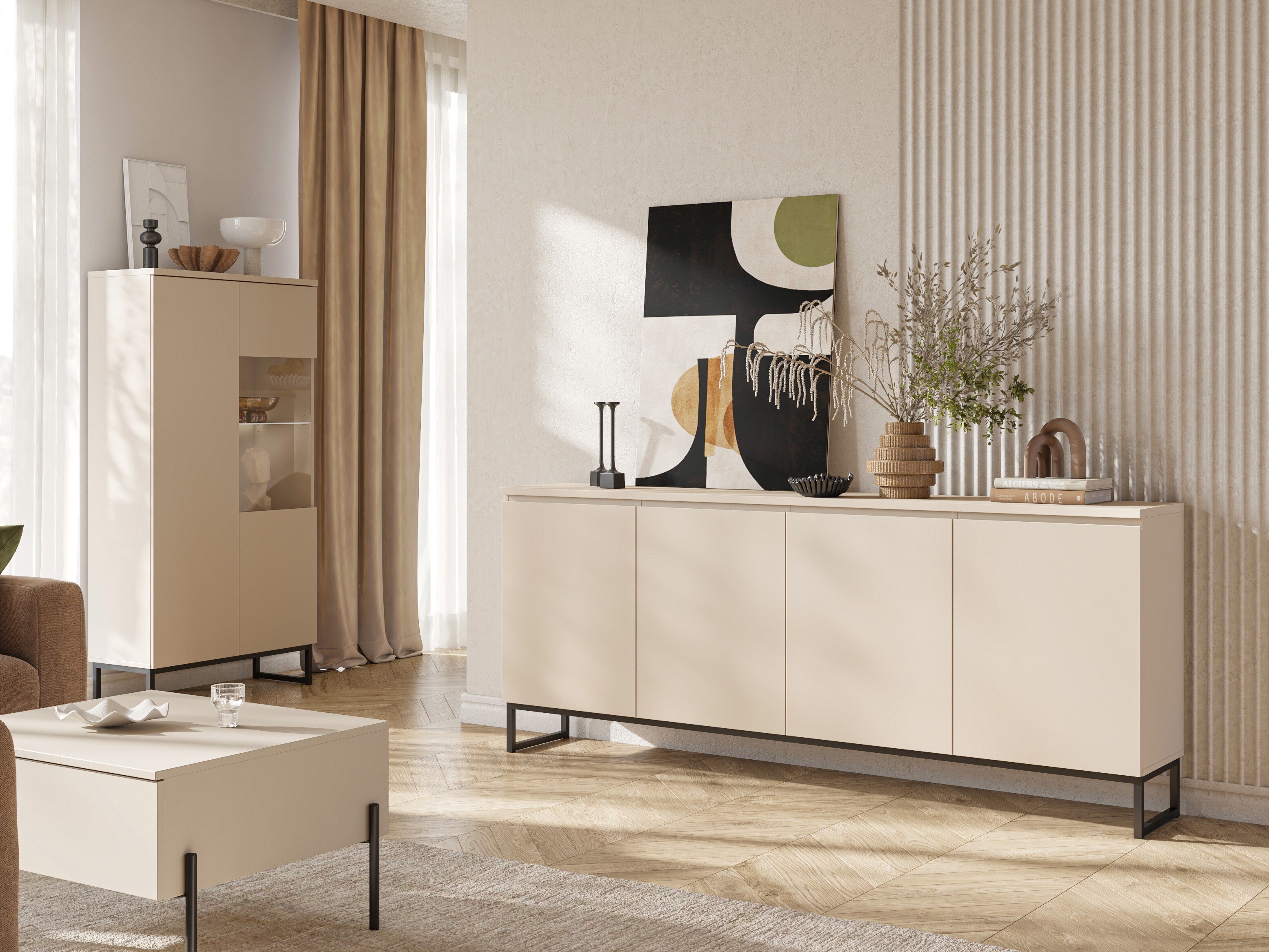 Bookcase Velsora 105 (Cashmere)