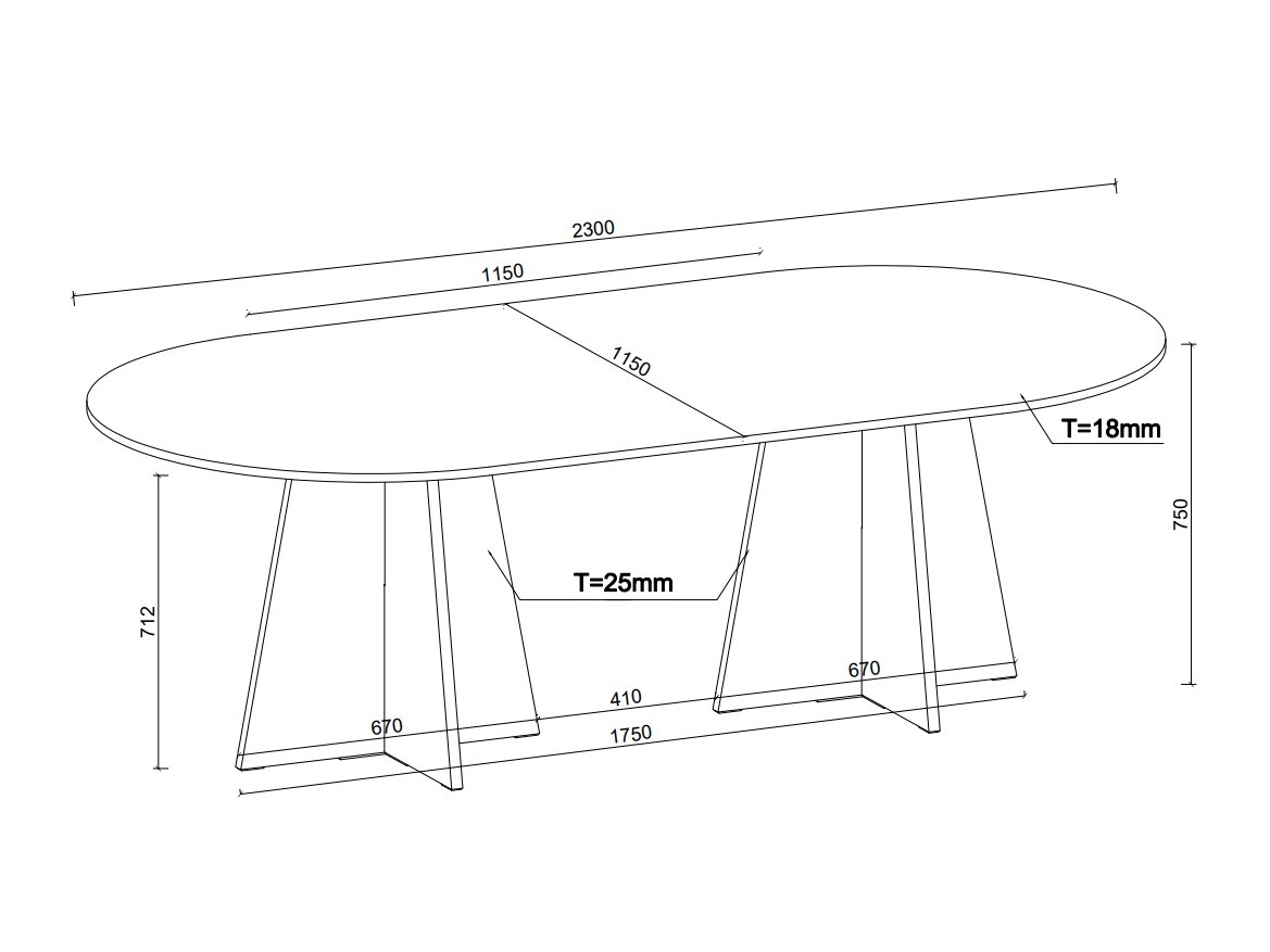 Table Dallas 5360 (Black)