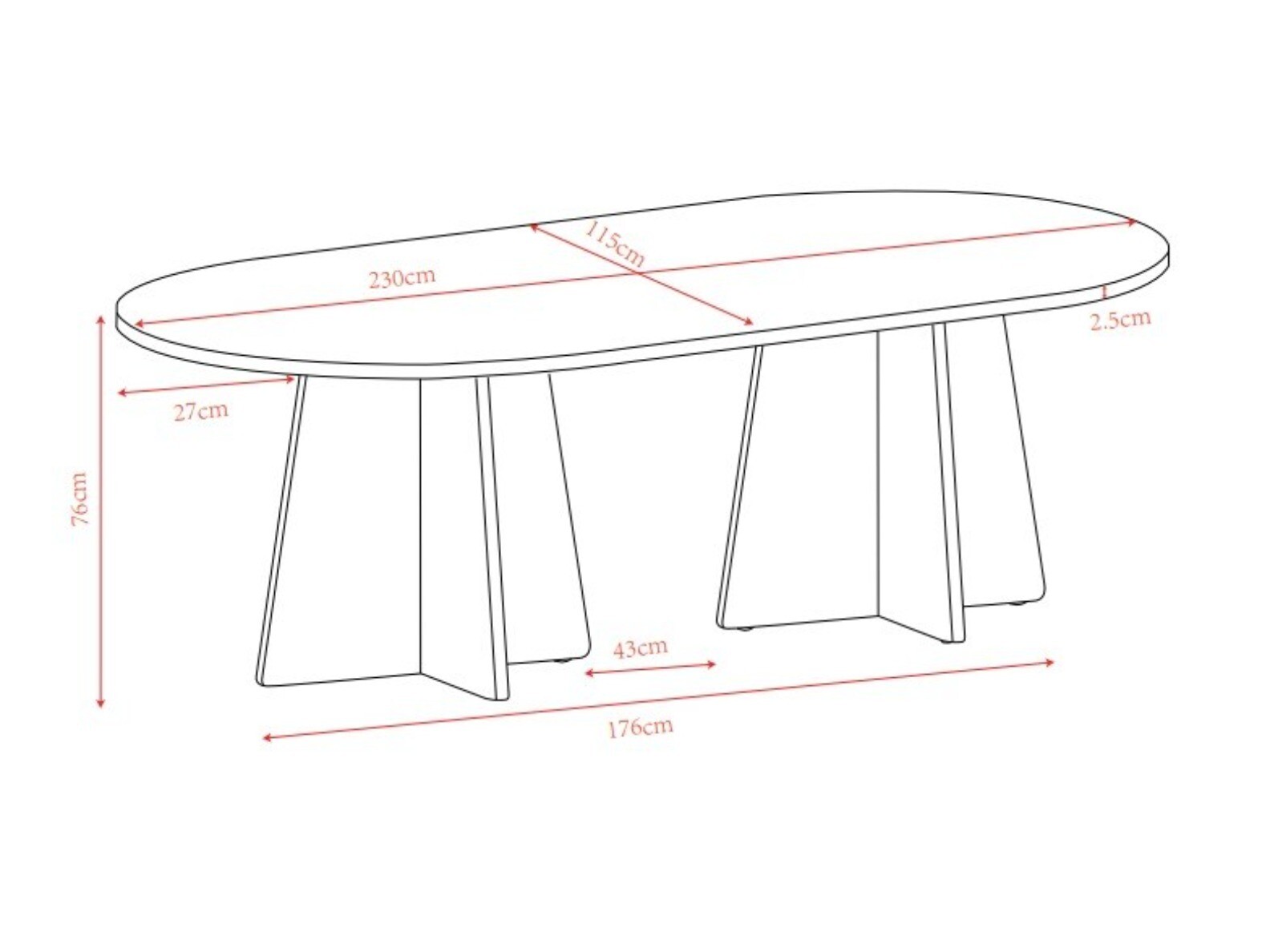 Table Dallas 5360 (Light wood)