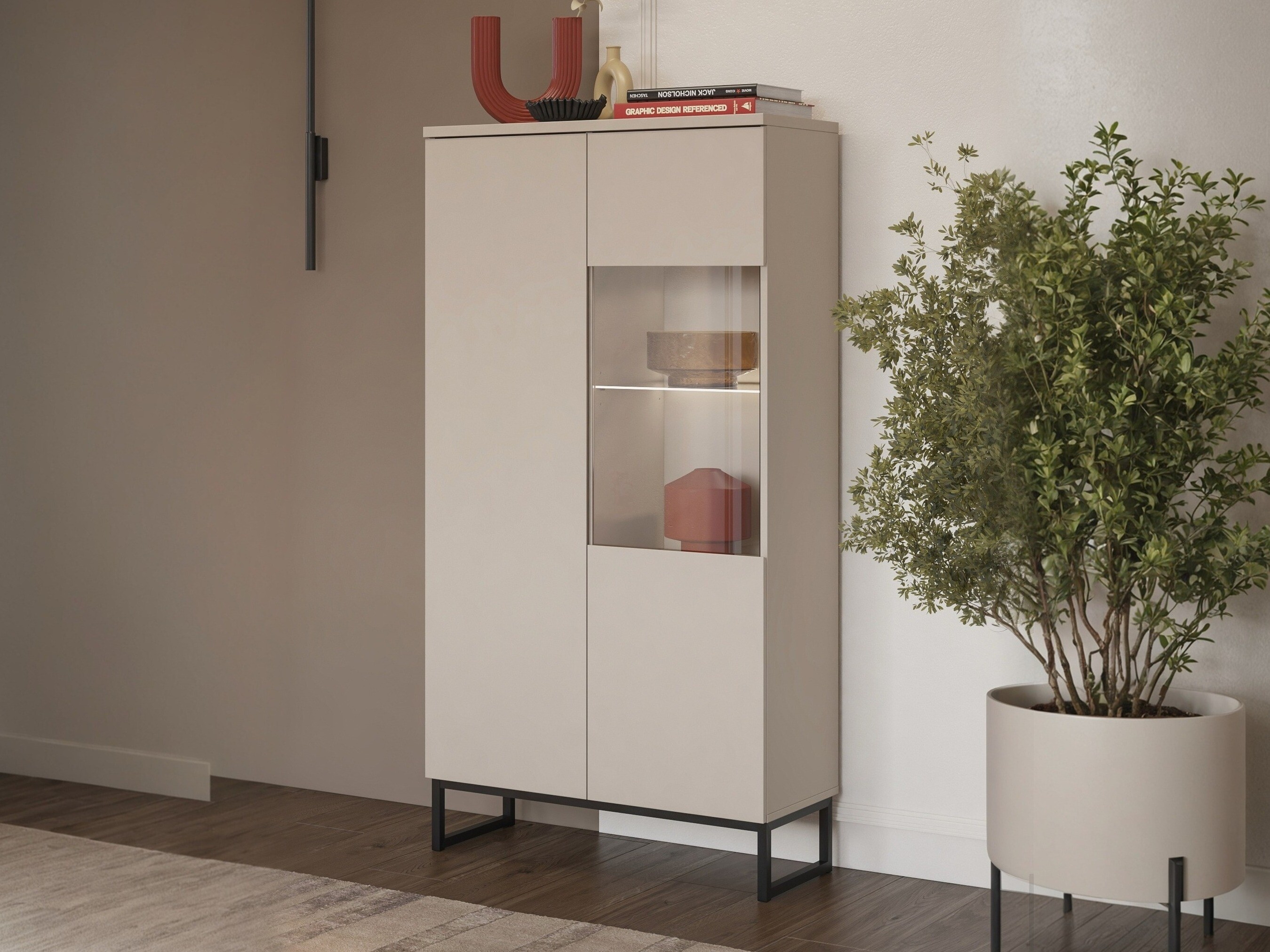 Bookcase Velsora 105 (Cashmere)