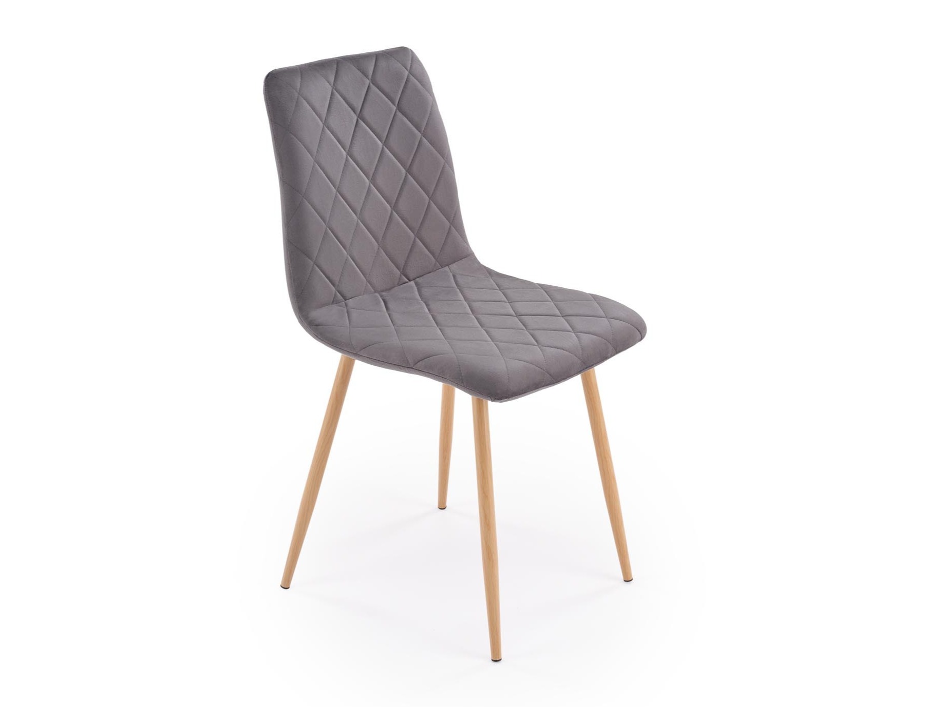 Chair Houston 1731 (Dark grey + Light wood)