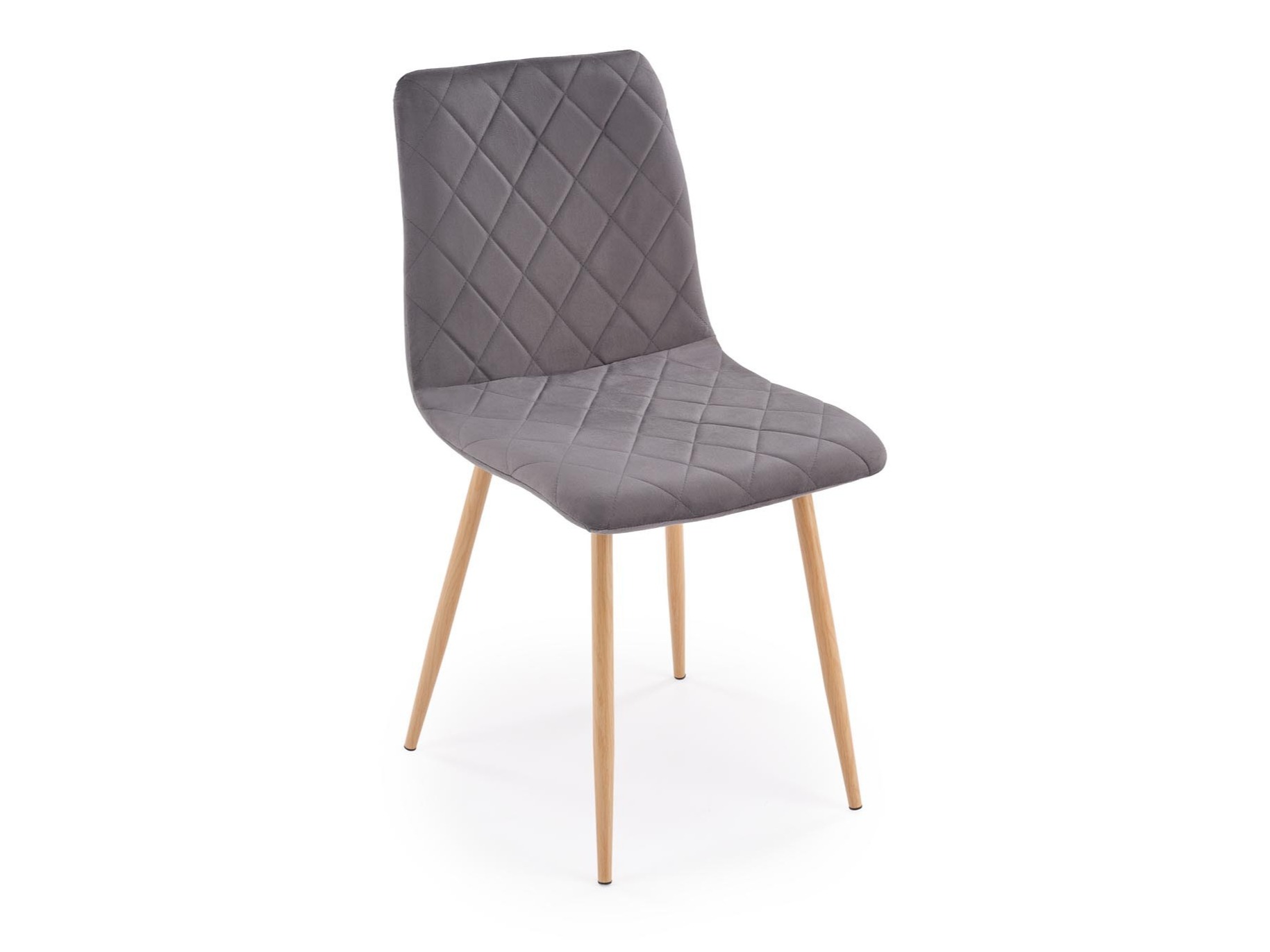 Chair Houston 1731 (Dark grey + Light wood)