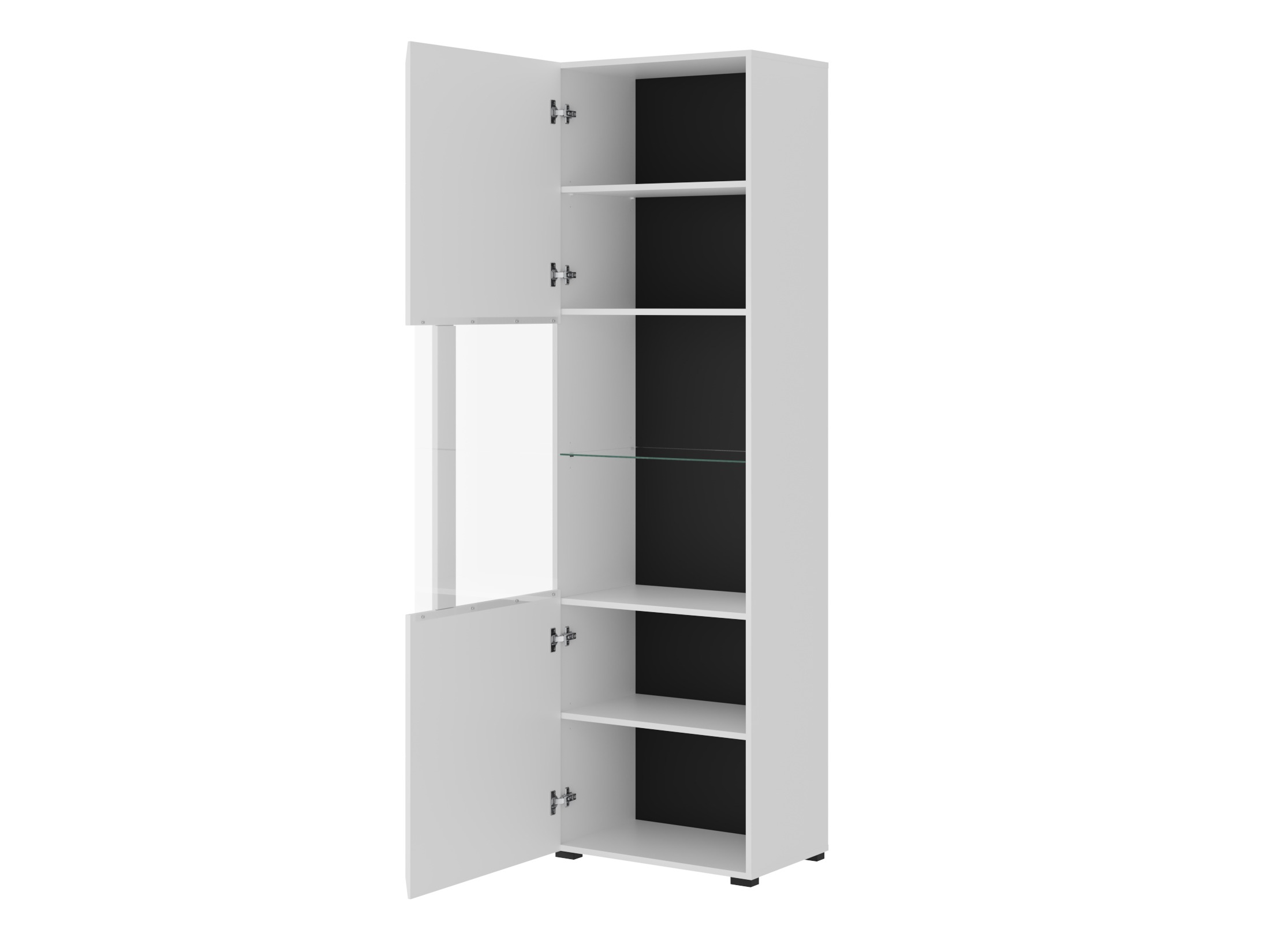 Living room set Ophsalu 111 (White + Glossy white)