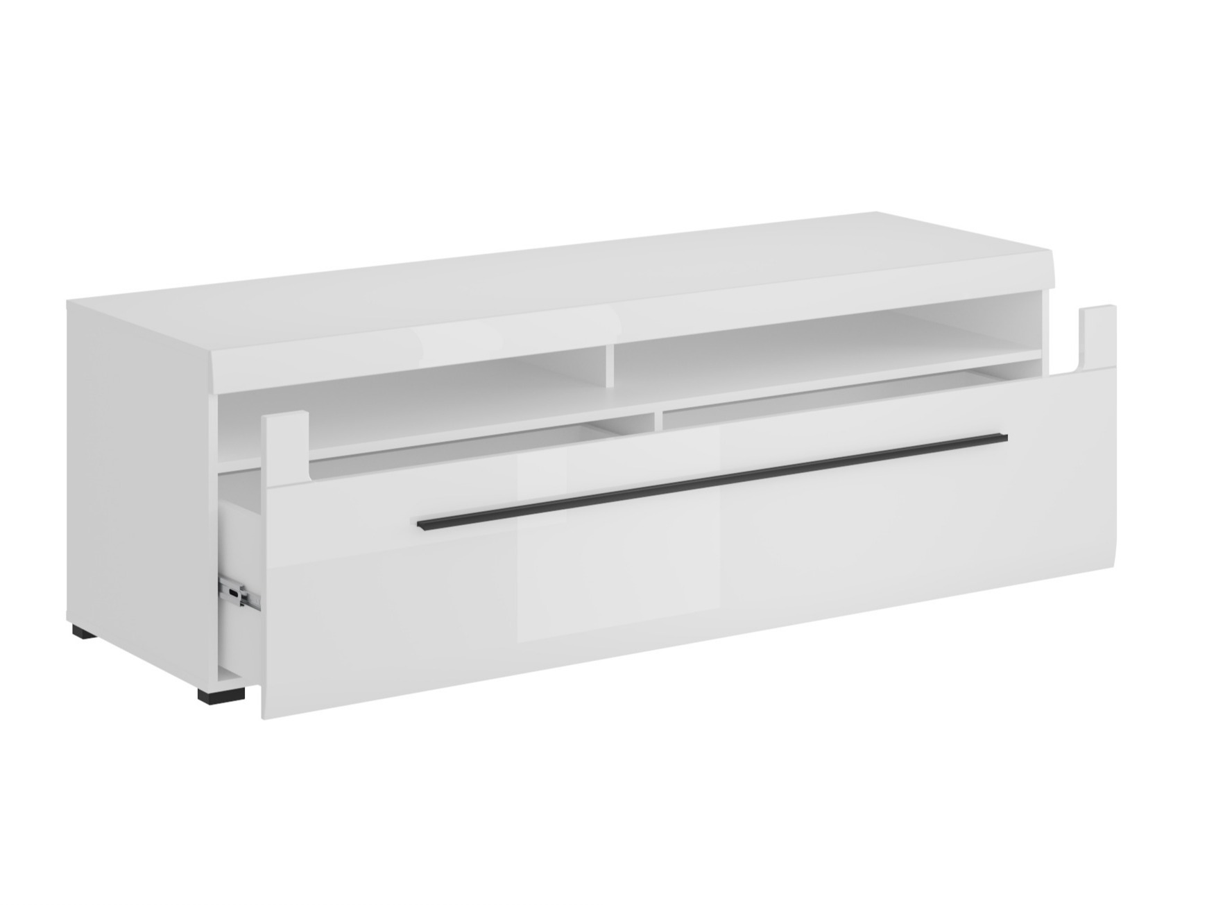 Living room set Ophsalu 111 (White + Glossy white)