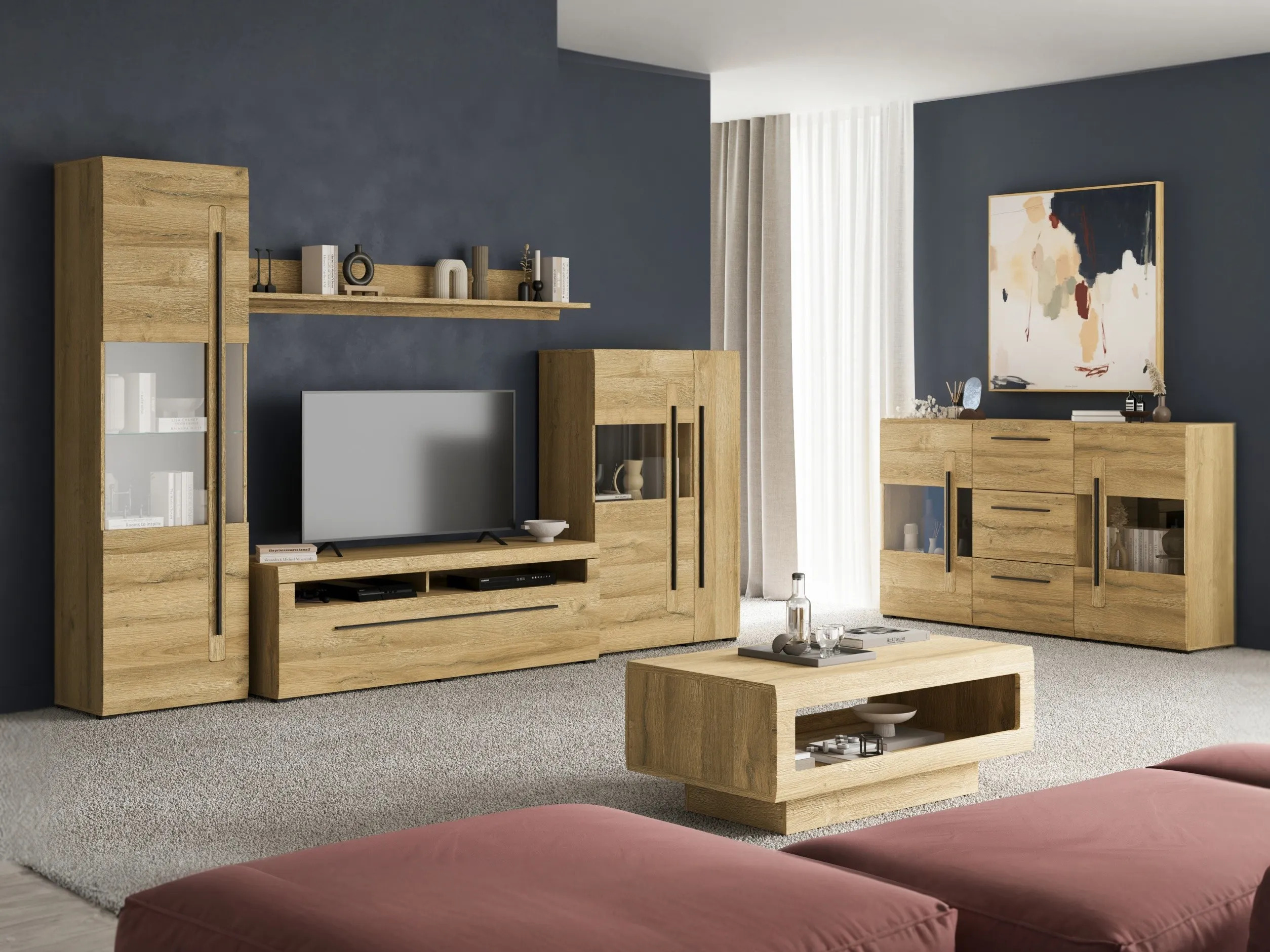 Living room set Ophsalu 112 (Grandson oak)
