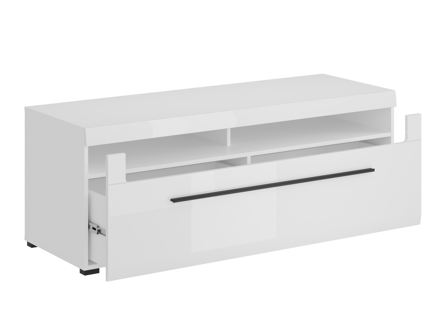 Living room set Ophsalu 112 (White + Glossy white)