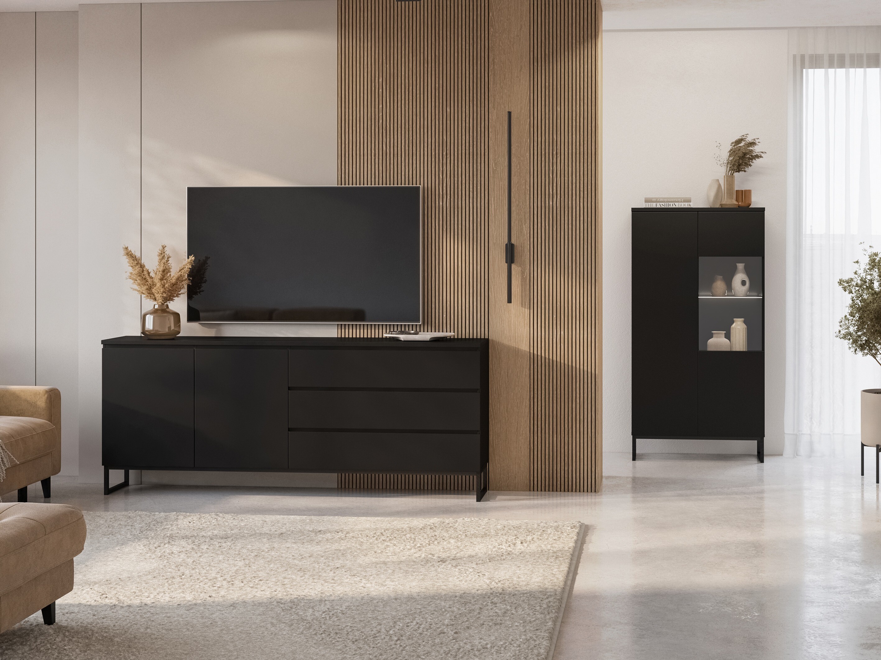 Living room set Velsora 107 (Black)